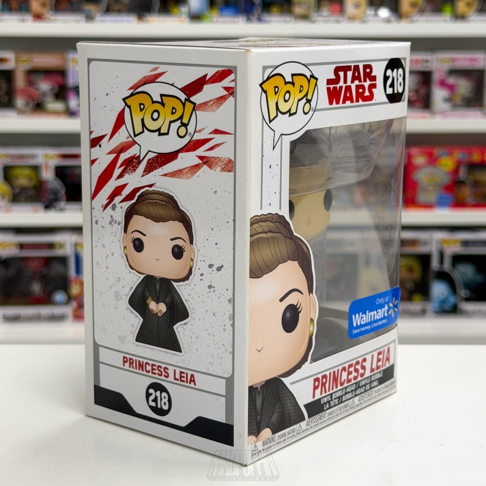 Funko Pop Star Wars Episode VIII The Last Jedi Princess Leia Walmart 218 Figure