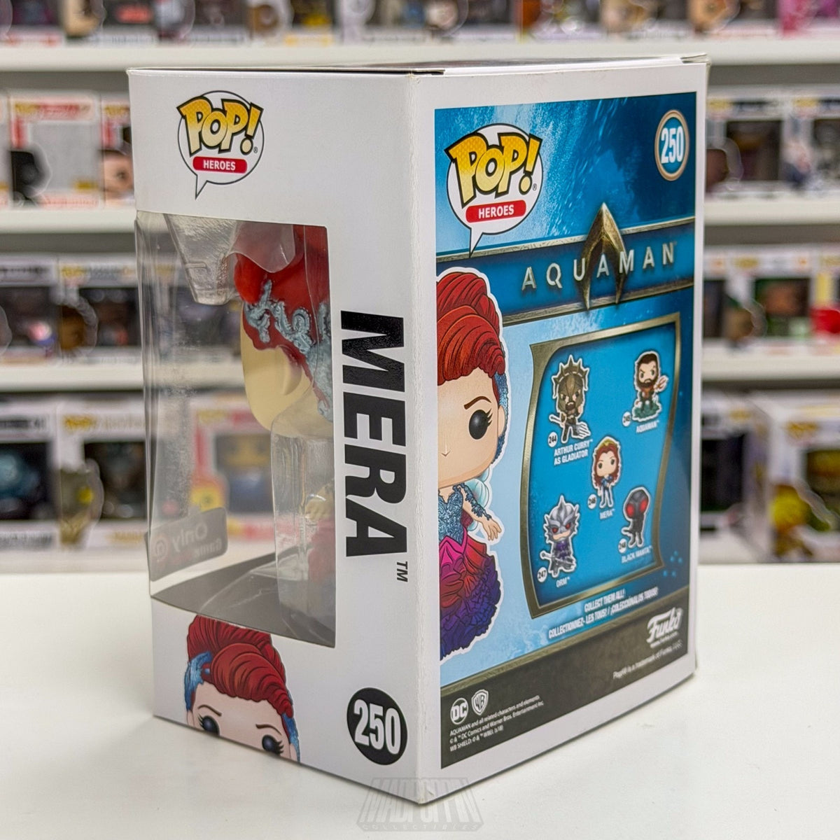 Funko Pop DC Heroes Aquaman Mera Gown GameStop 250 Aquawoman Toy Vinyl Figure
