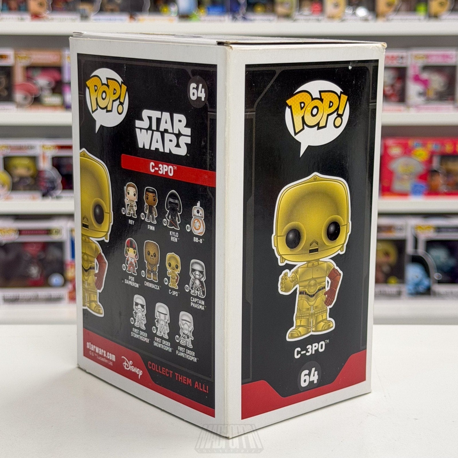 Funko Pop Star Wars Episode VII The Force Awakens C-3PO Red Arm 64 Vinyl Figure