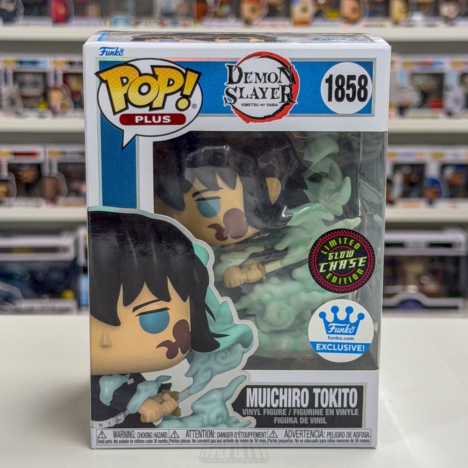 Funko Pop Anime Demon Slayer Muichiro Tokito Glow Chase 1858 Toy Vinyl Figure