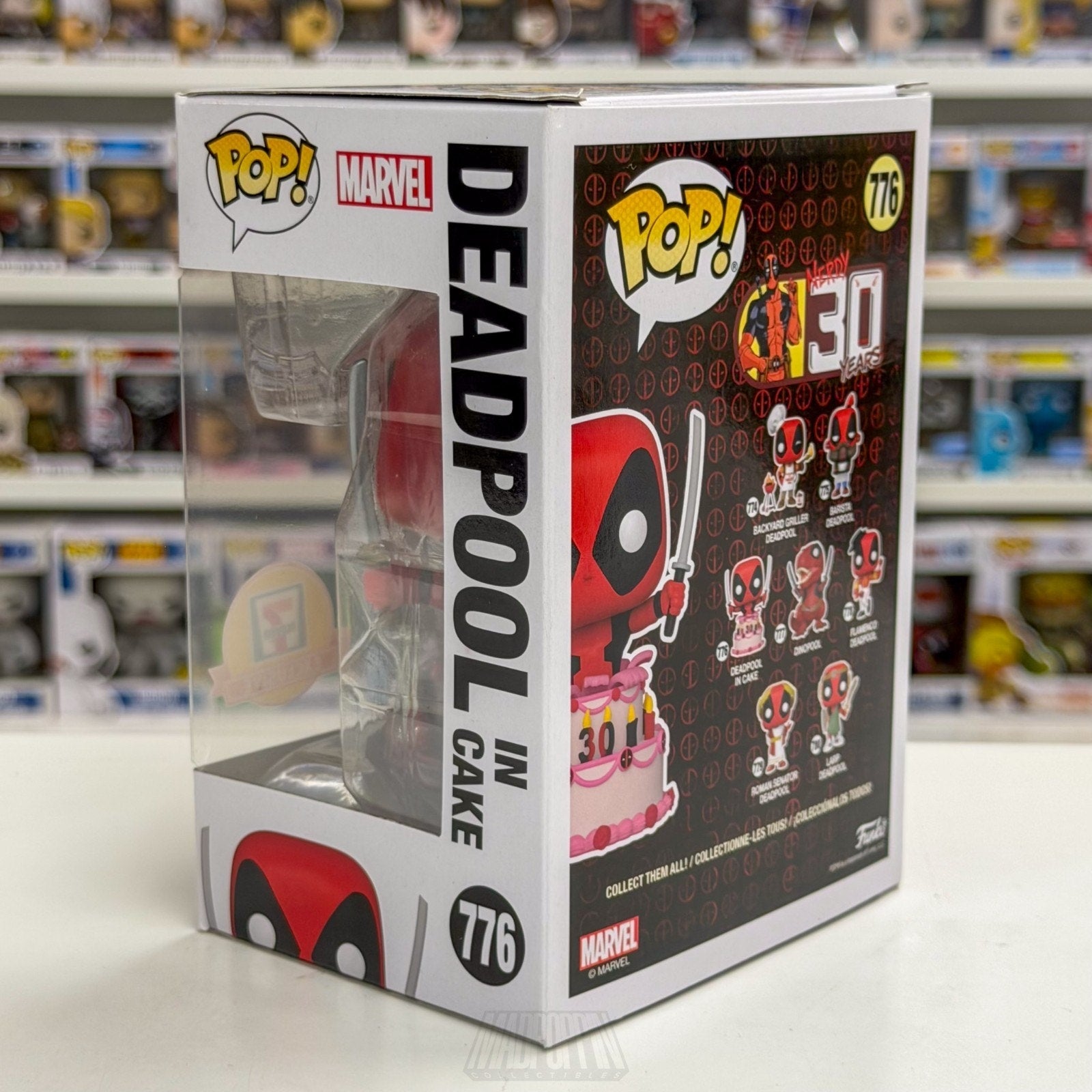 Funko Pop Marvel Deadpool in Cake Metallic 7-Eleven 776 Mutant Merc Toy Figure