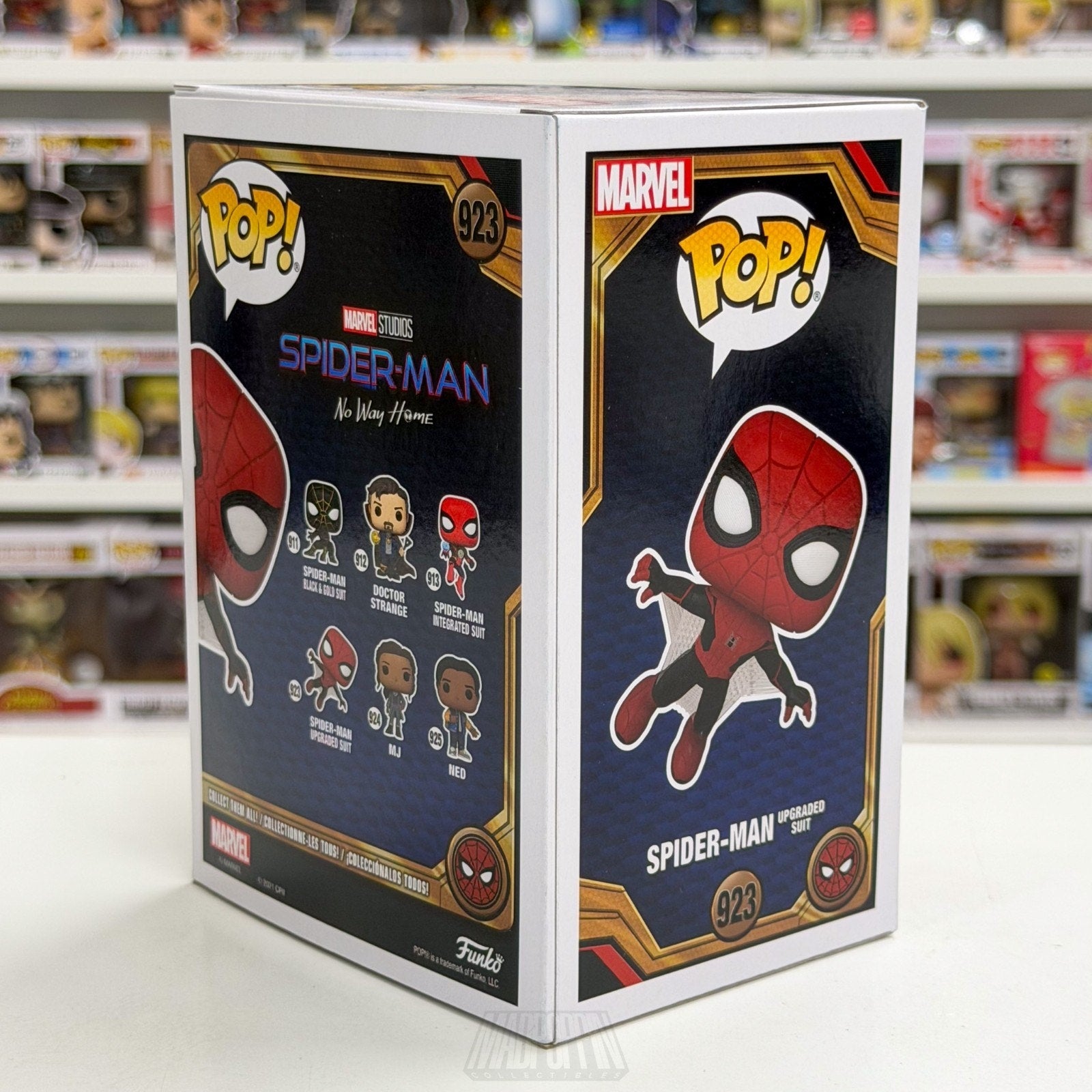 Funko Pop Marvel Spider-Man No Way Home Upgraded Suit 923 Superhero Vinyl Figure