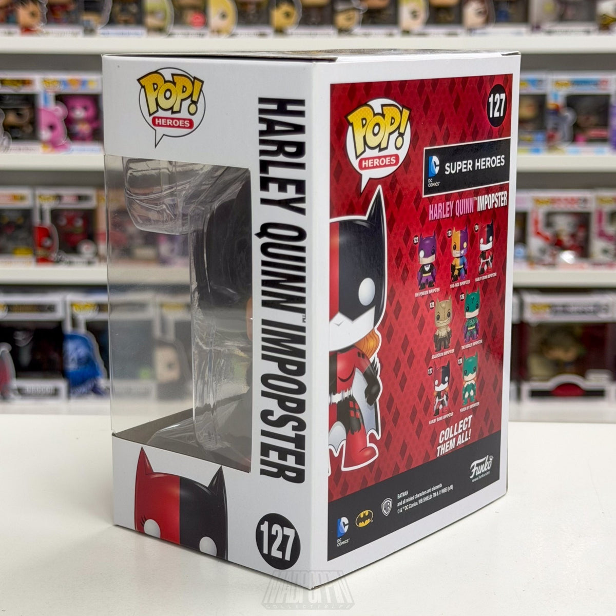 Funko Pop DC Super Heroes Harley Quinn Impopster Batman 127 Toy Vinyl Figure