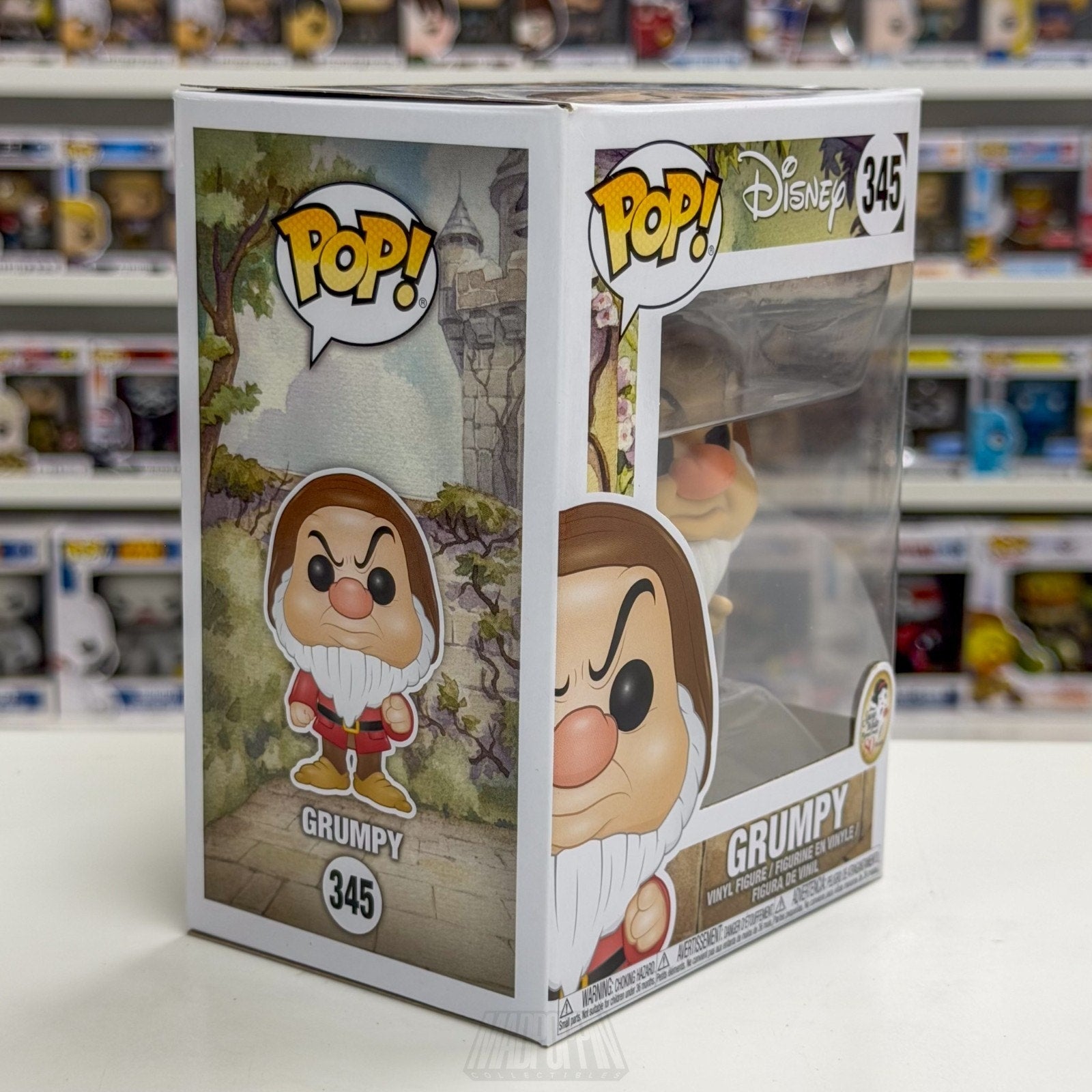 Funko Pop Disney Snow White 7 Dwarfs Grumpy 345 Animated Musical Vinyl Figure
