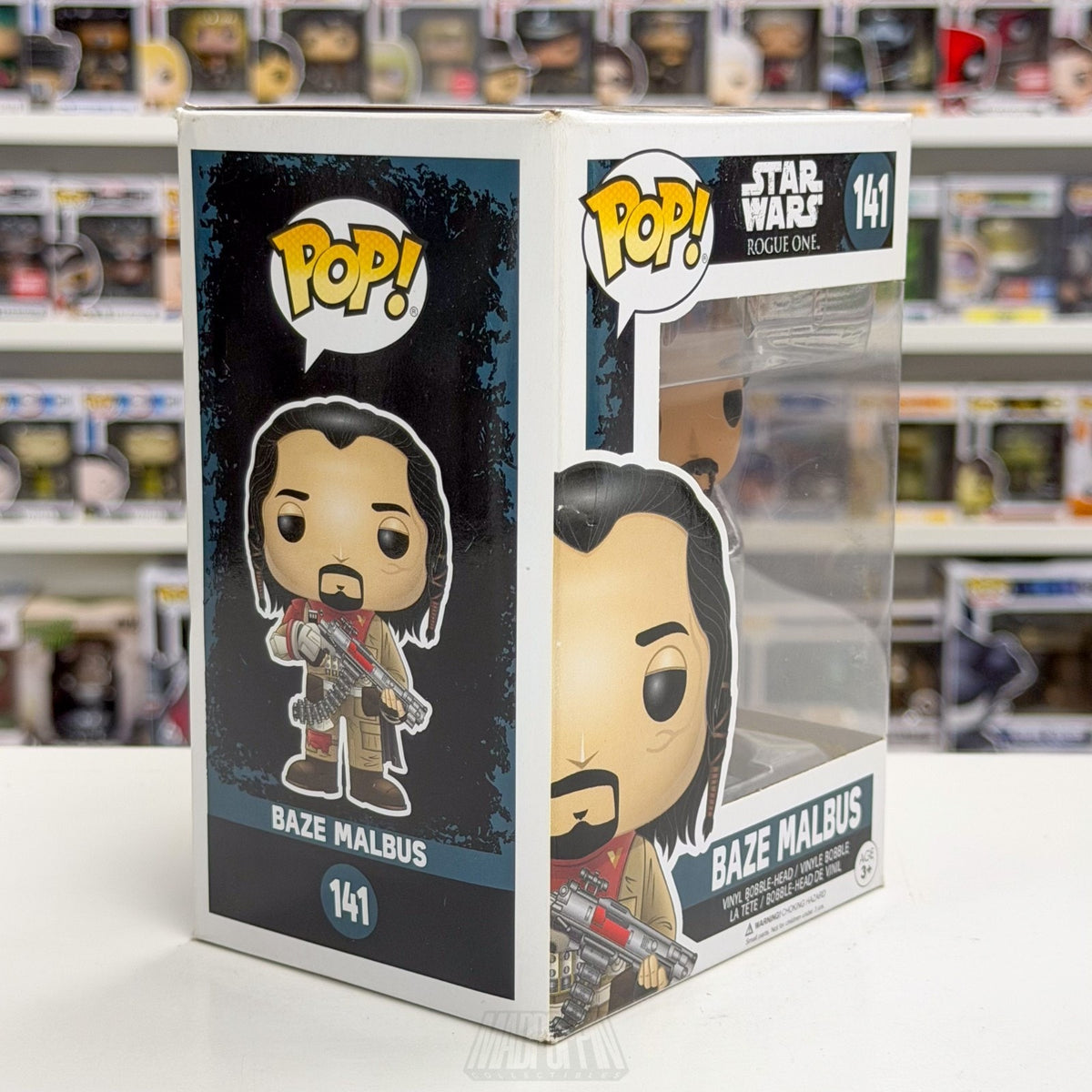 Funko Pop Star Wars Rouge One Baze Malbus 141 Guardians of Whills Vinyl Figure