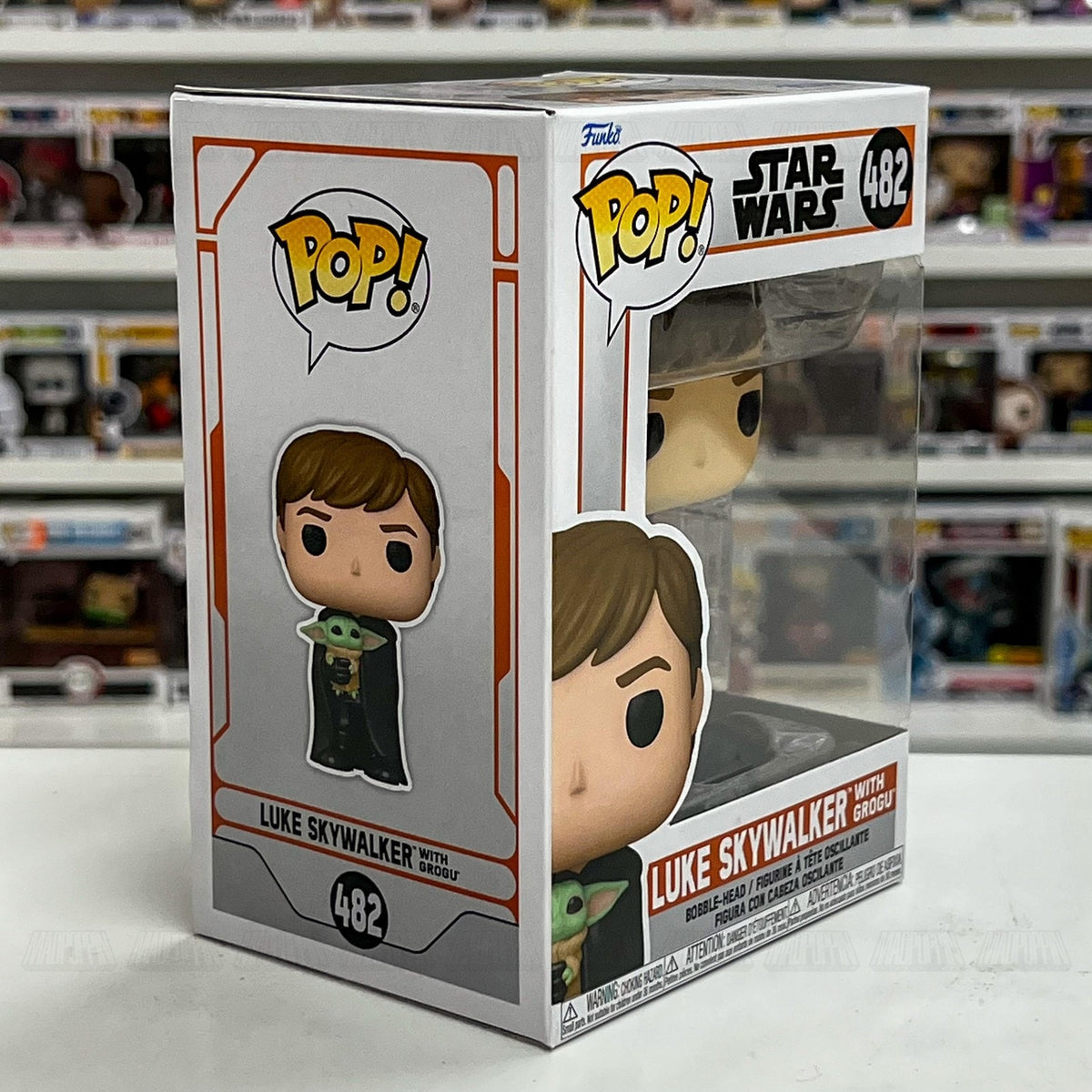 Funko Pop! Star Wars 482 Luke Skywalker with Grogu Mandalorian Figure Bobblehead