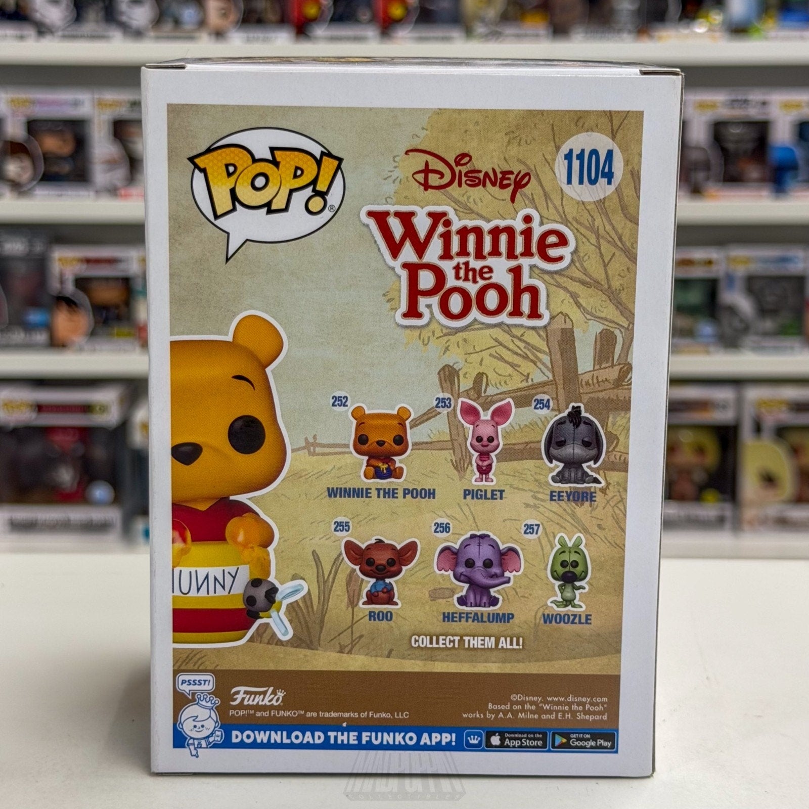 Funko Pop Disney Winnie the Pooh Hunny Diamond Hot Topic 1104 Bear Vinyl Figure