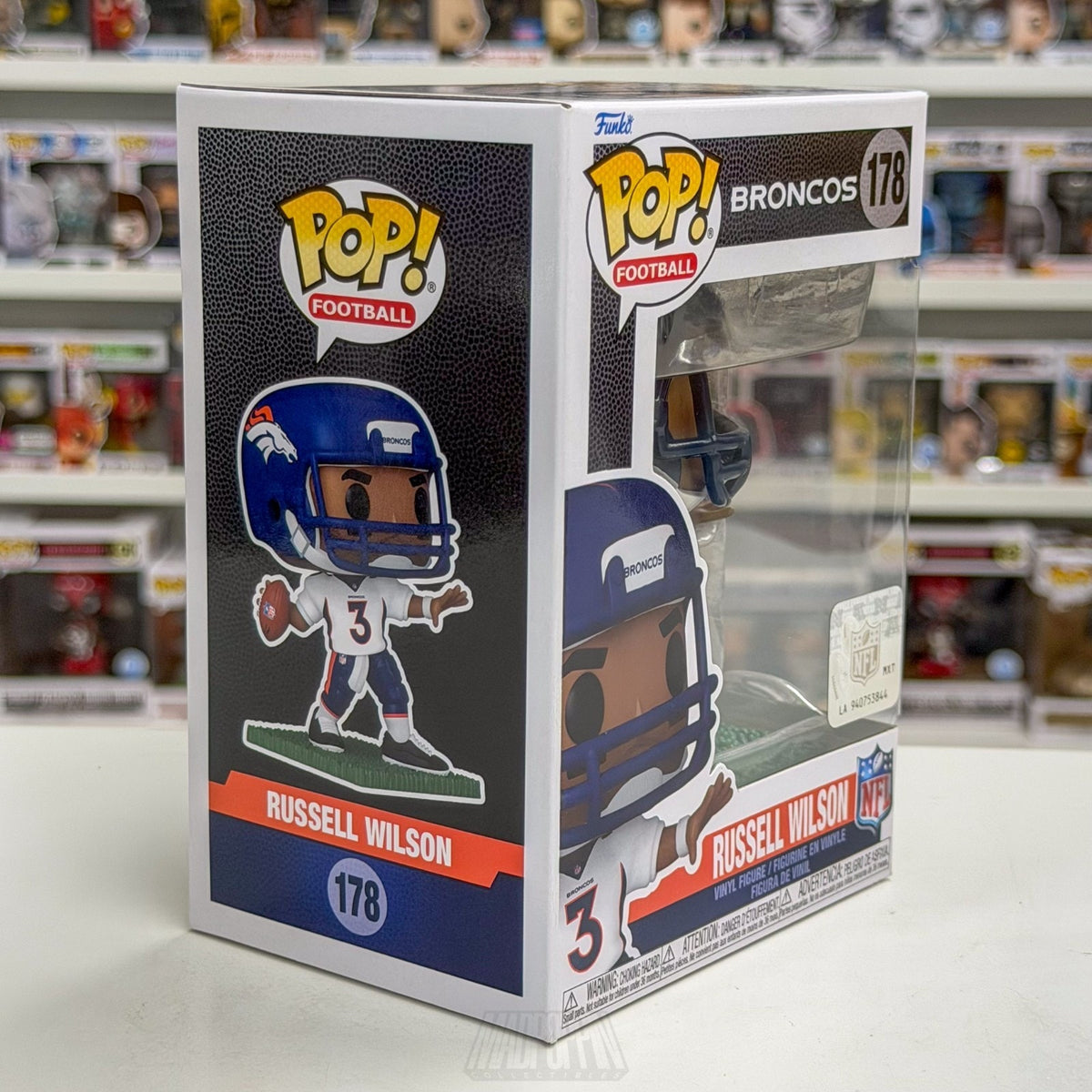 Funko Pop NFL Football Denver Broncos Russell Wilson 178 Quarterback Toy Figure