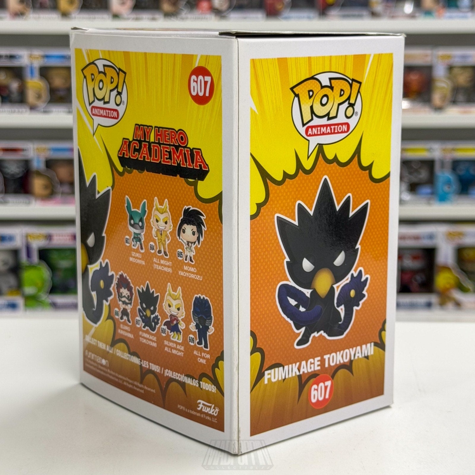 Funko Pop Anime My Hero Academia Fumikage Tokoyami 607 Japan Manga Vinyl Figure