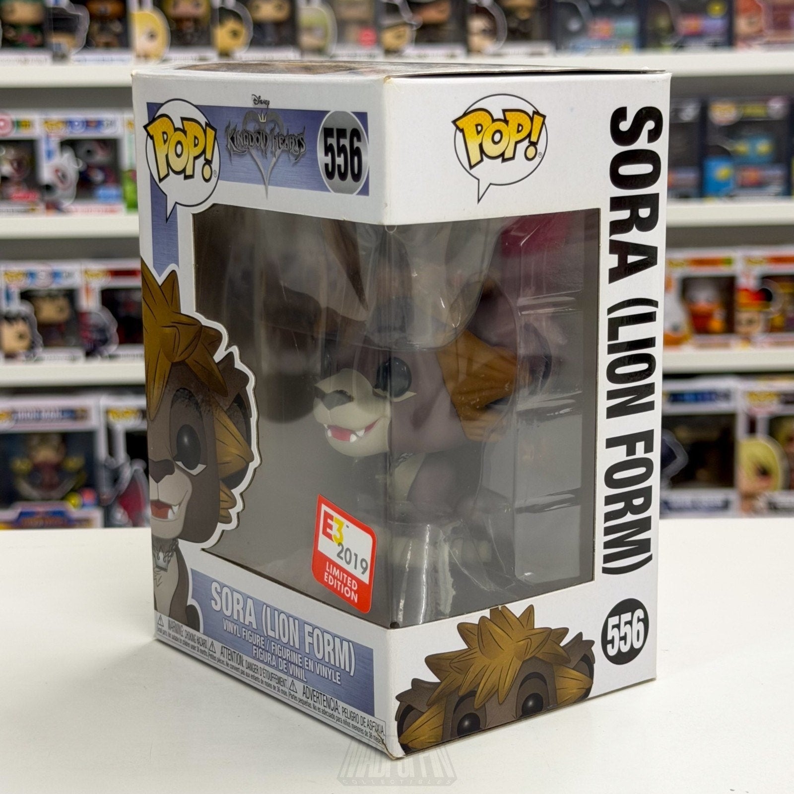 Funko Pop Games Disney Kingdom Hearts III Sora Lion 556 E3 Expo 556 Vinyl Figure