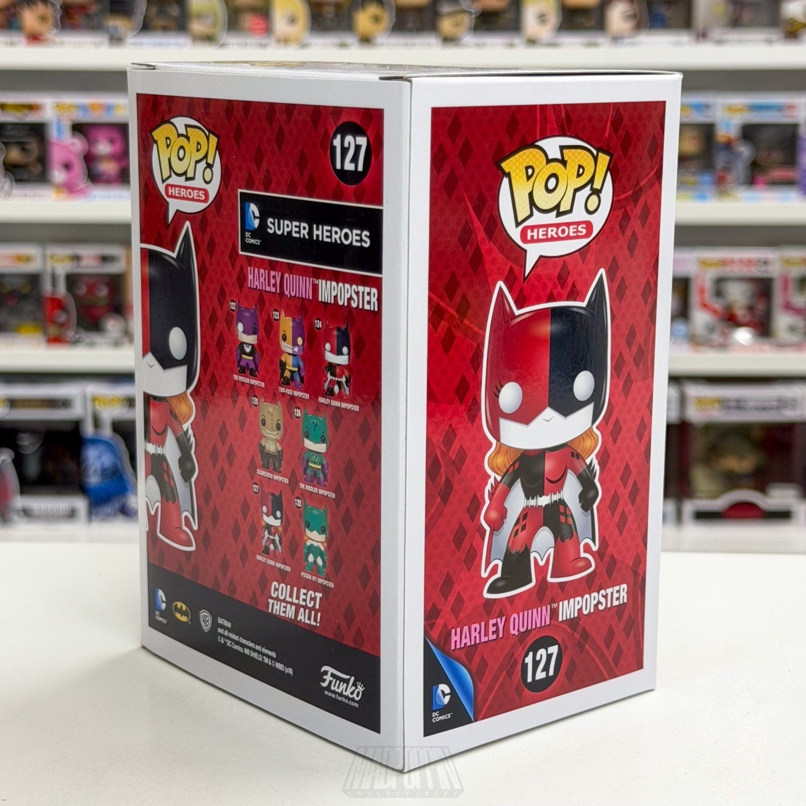Funko Pop DC Super Heroes Harley Quinn Impopster Batman 127 Toy Vinyl Figure