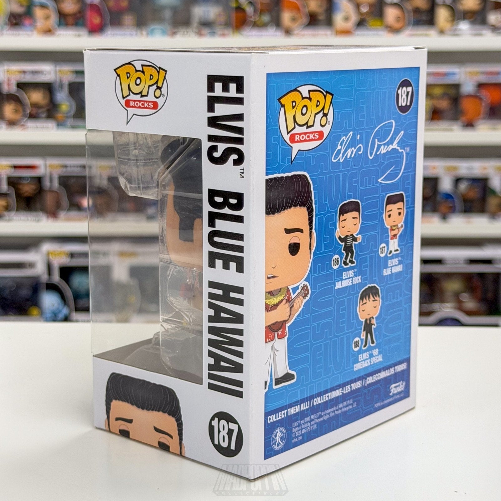 Funko Pop Elvis Presley Blue Hawaii 187 King of Rock and Roll Toy Vinyl Figure