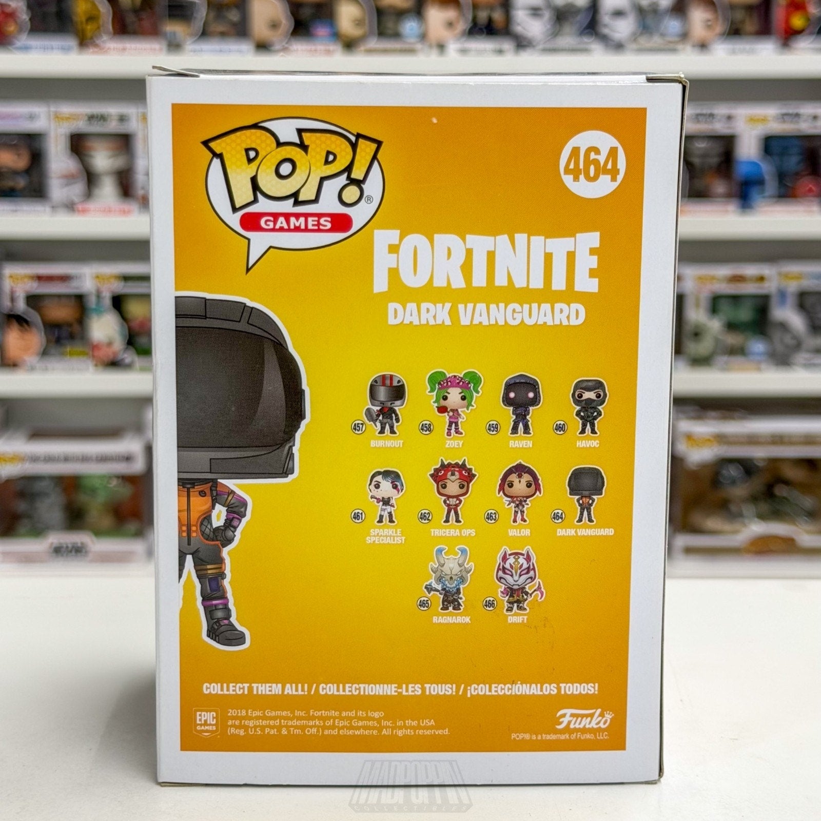 Funko Pop Games Fortnite Dark Vanguard Glow 464 Survival Battle Royale Figure