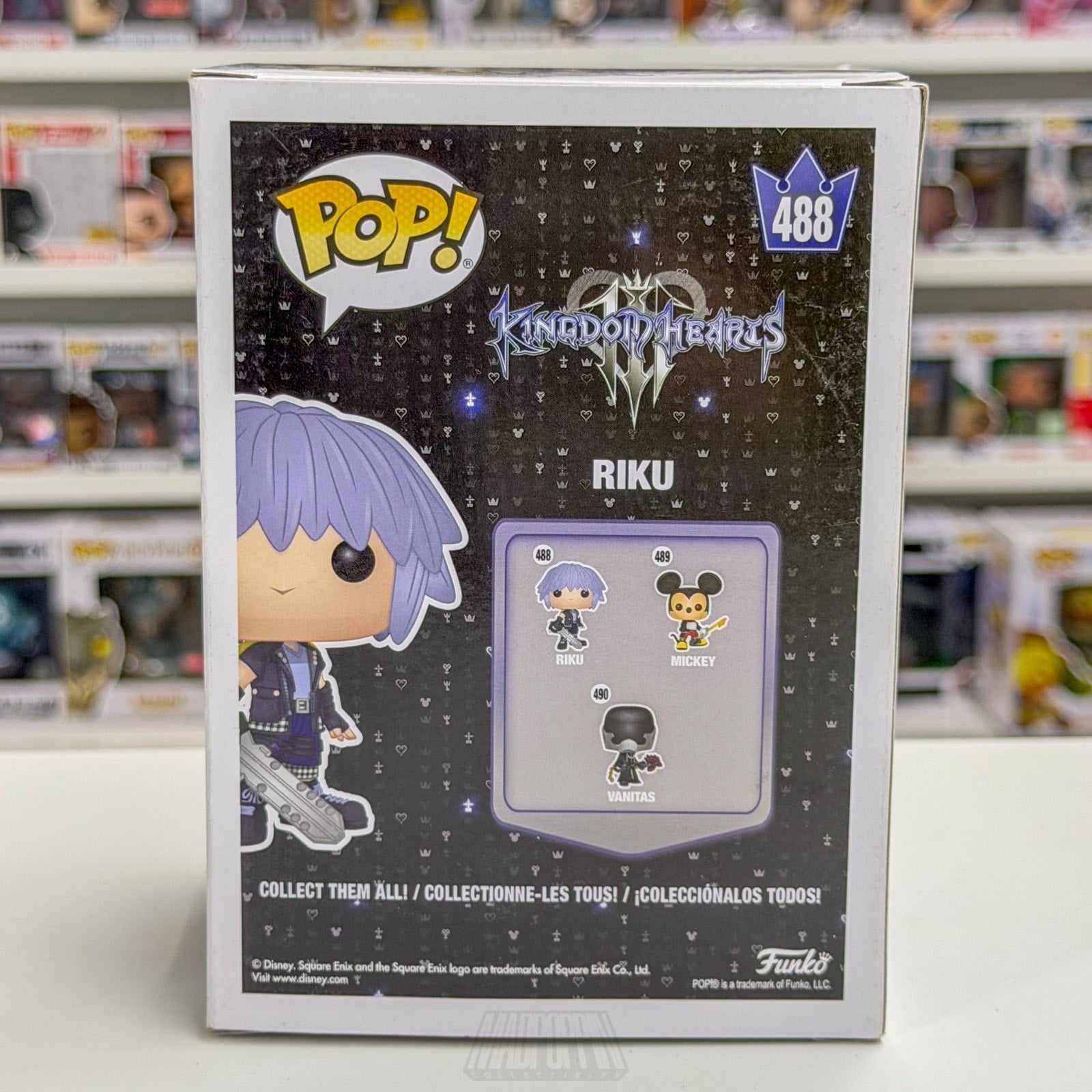 Funko Pop Disney Games Kingdom Hearts 3 III Riku w/Keyblade 488 Toy Vinyl Figure