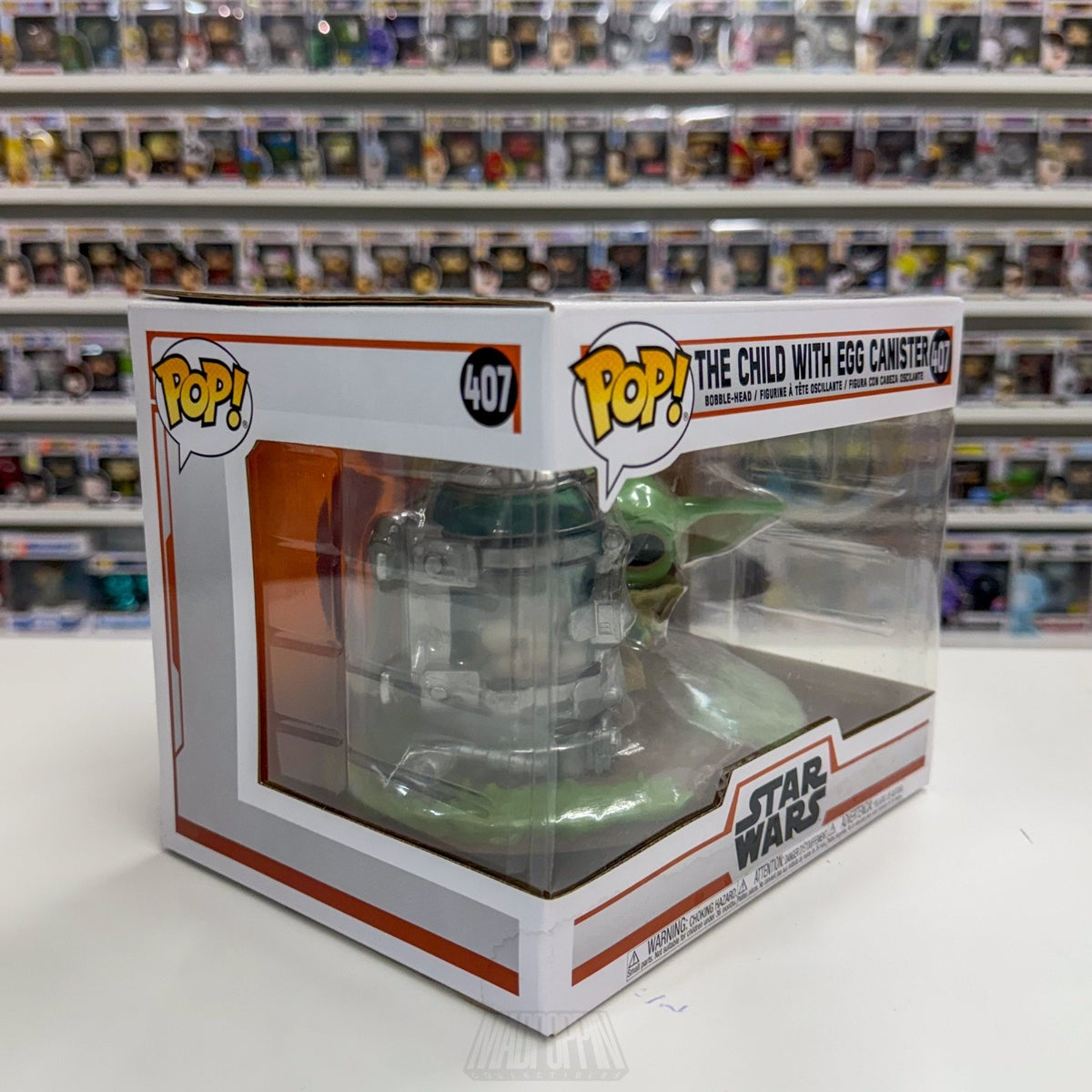 Funko Pop Deluxe Star Wars Mandalorian The Child w/Egg Canister 407 Vinyl Figure