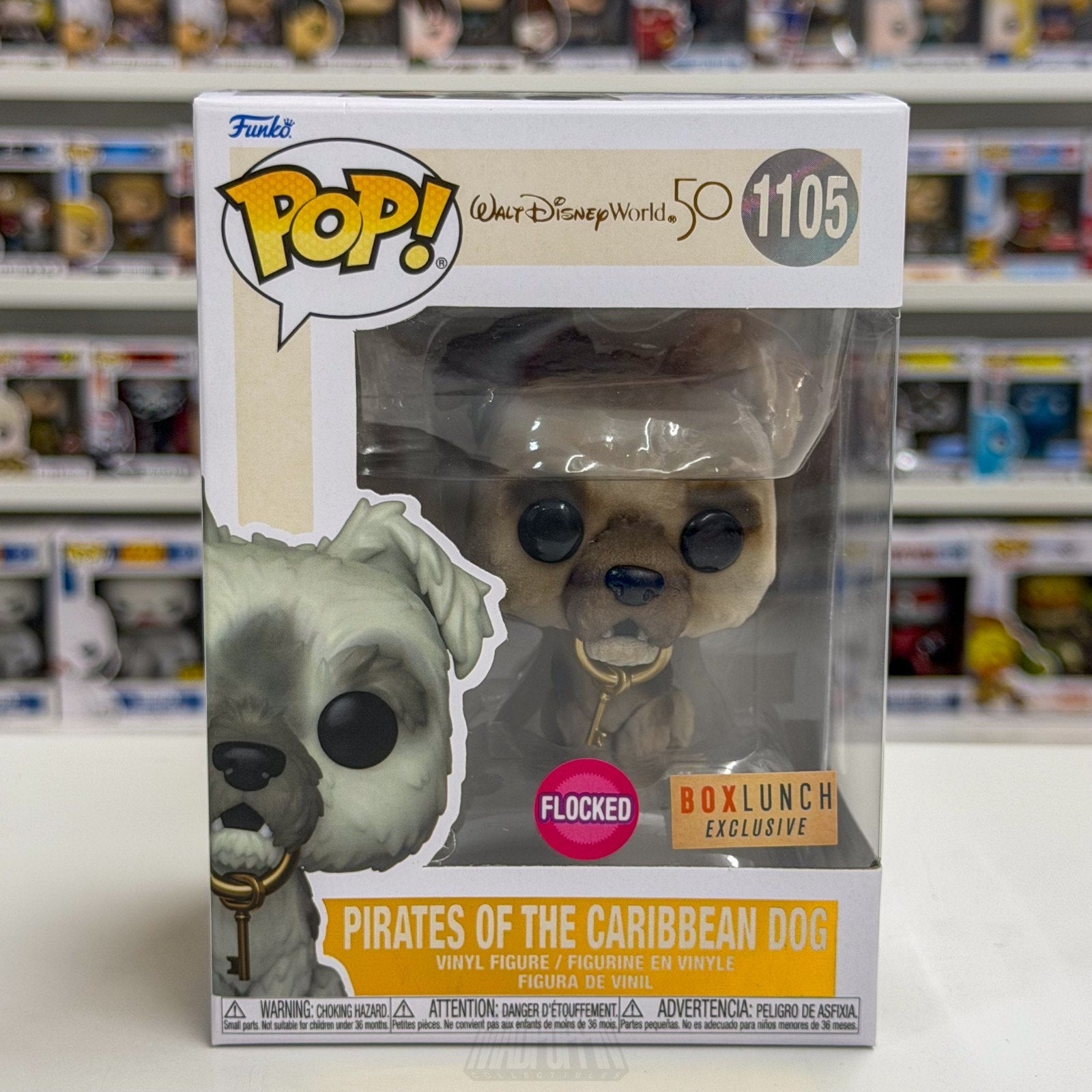 Funko Pop Walt Disney World Pirates of the Caribbean Dog Flocked 1105 Toy Figure