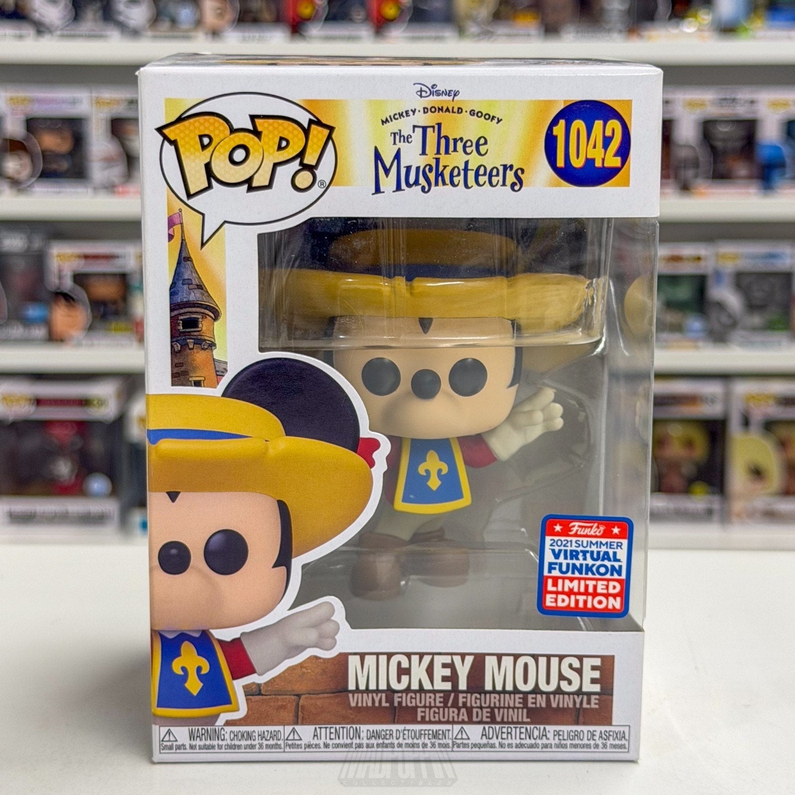 Funko Pop Disney Mickey Mouse The Three Musketeers FunKon 1042 Toy Vinyl Figure