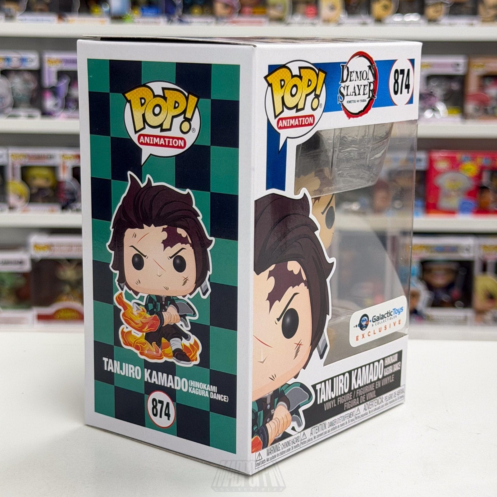 Funko Pop Anime Demon Slayer Tanjiro Kamado Hinokami Kagura Dance 874 Toy Figure