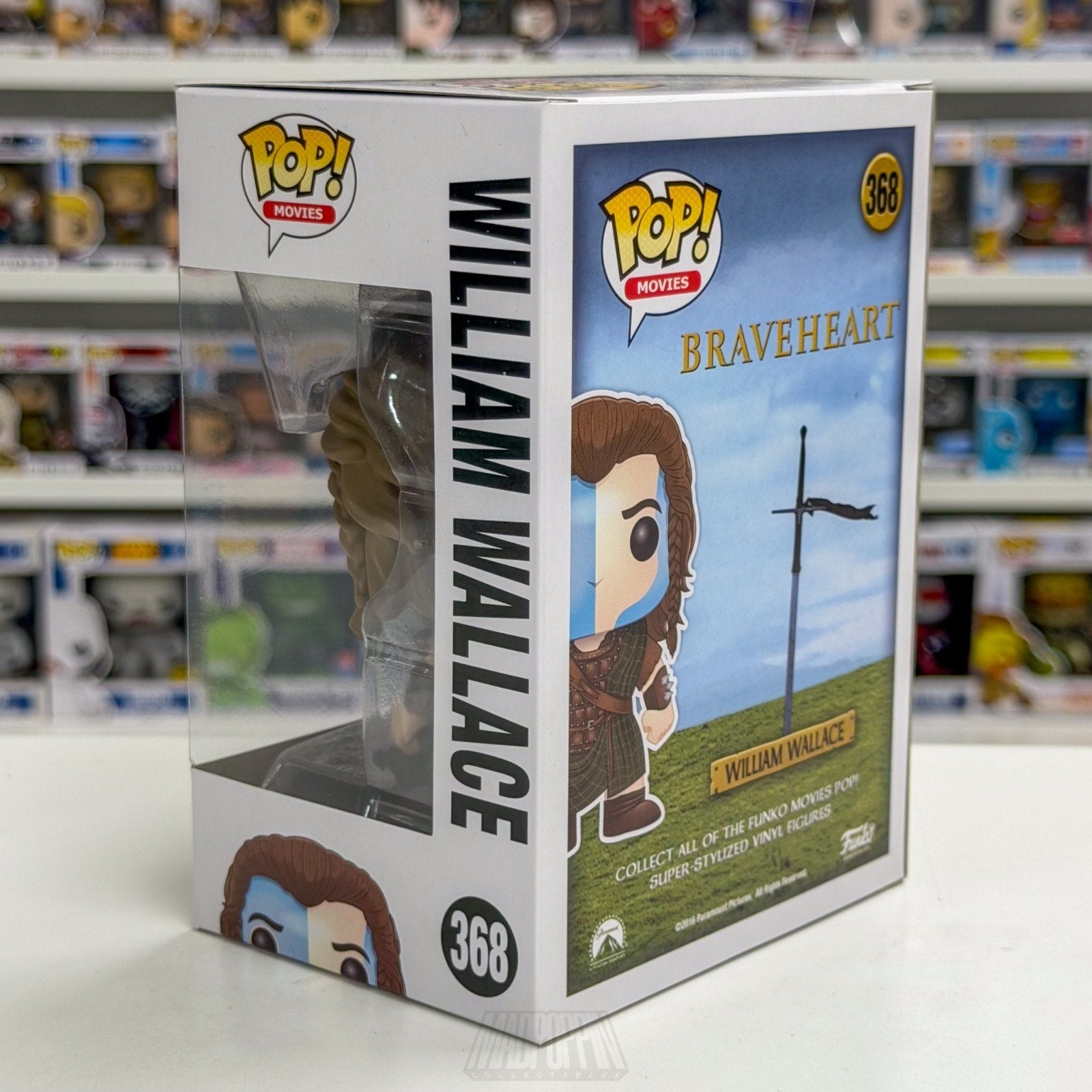 Funko Pop Movies Braveheart William Wallace 368 Scottish Warrior Vinyl Figure