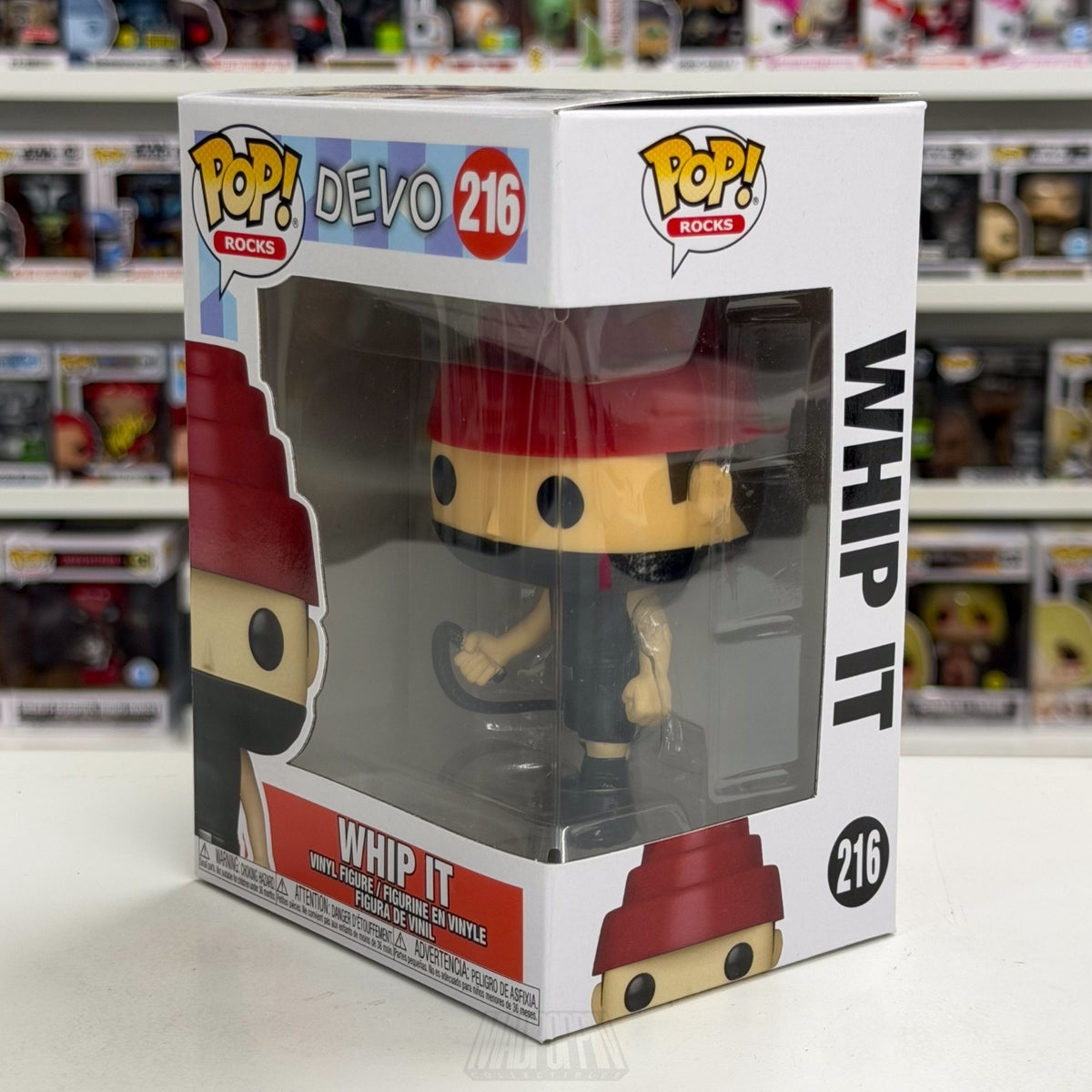 Funko Pop Rocks Devo Whip It 216 Music New Wave Synth Electronic Vinyl Figure