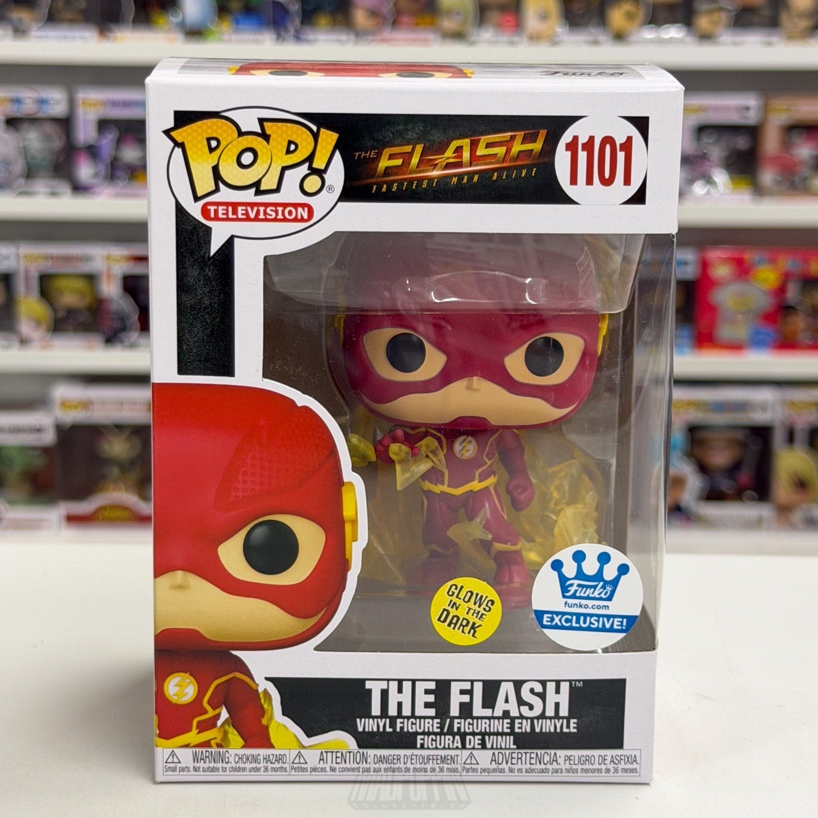 Funko Pop TV DC Super Heroes The Flash Speed Force Glow 1101 Toy Vinyl Figure