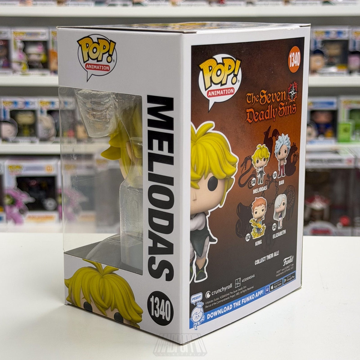 Funko Pop Anime Seven Deadly Sins Meliodas Full Counter Pose 1340 Vinyl Figure