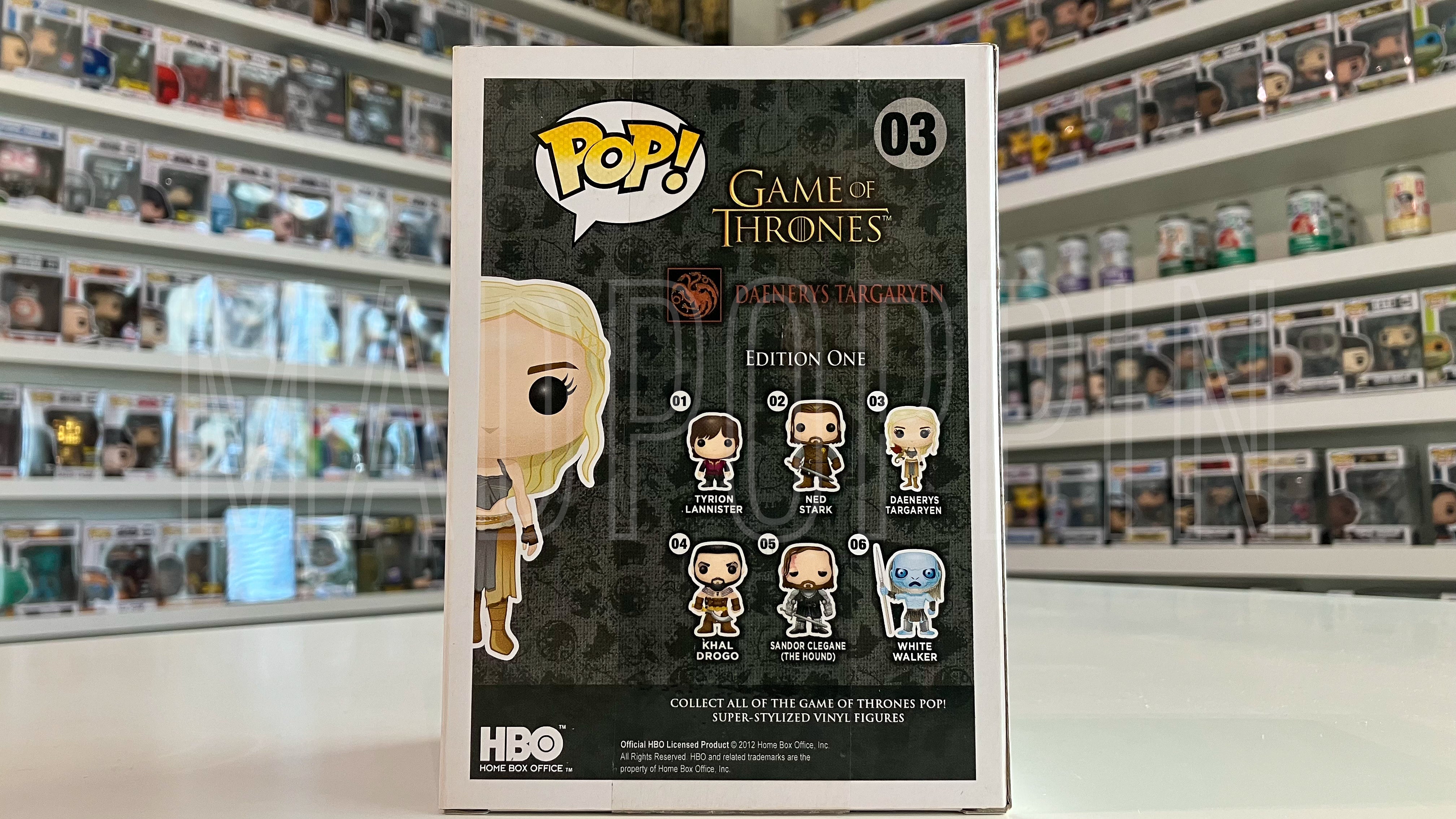 Funko POP! TV HBO Game of Thrones Daenerys Targaryen w/ Rhaegal Vaulted #03