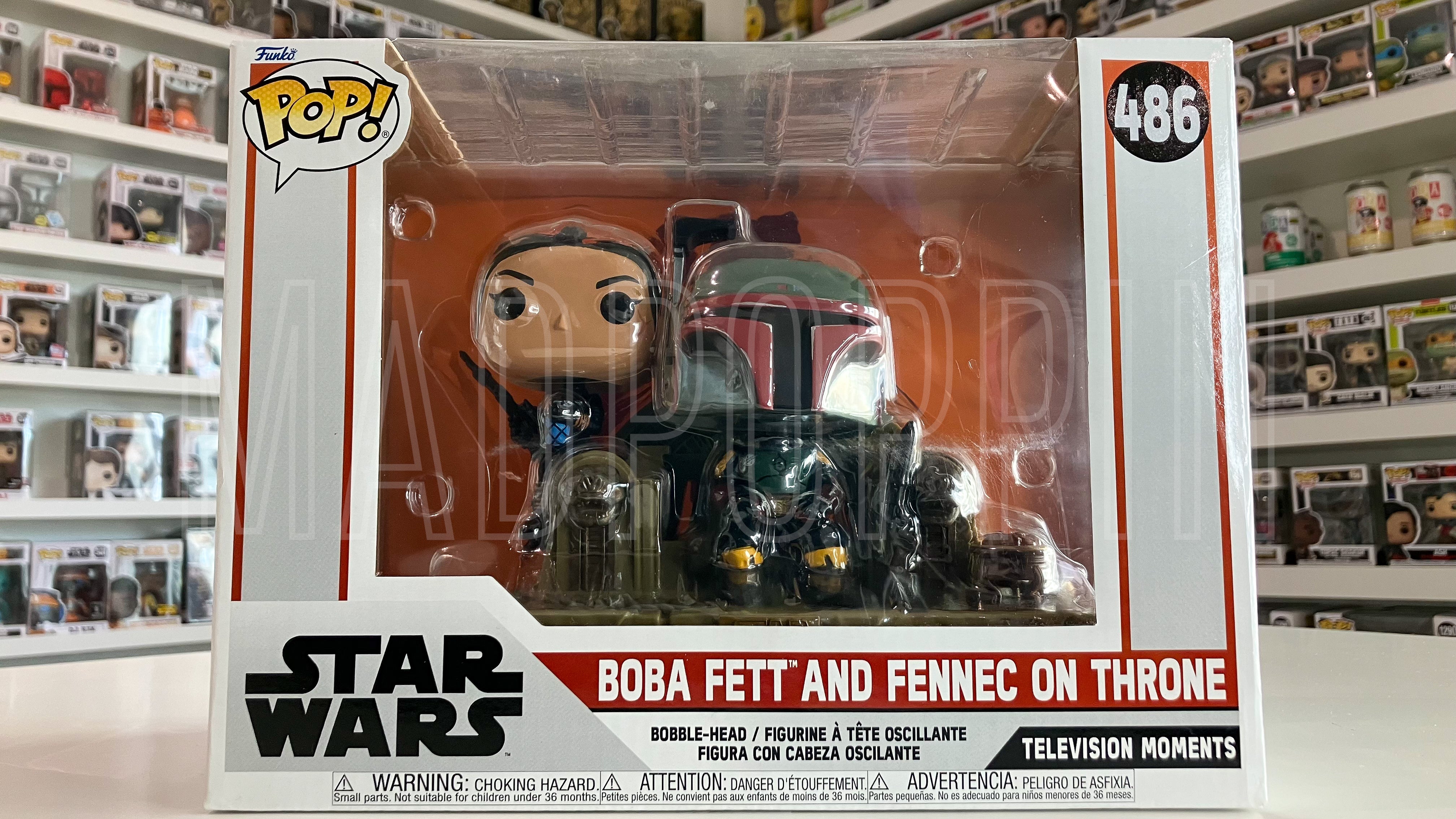 Funko POP! Star Wars Moment The Book of Boba Fett & Fennec on Throne #486