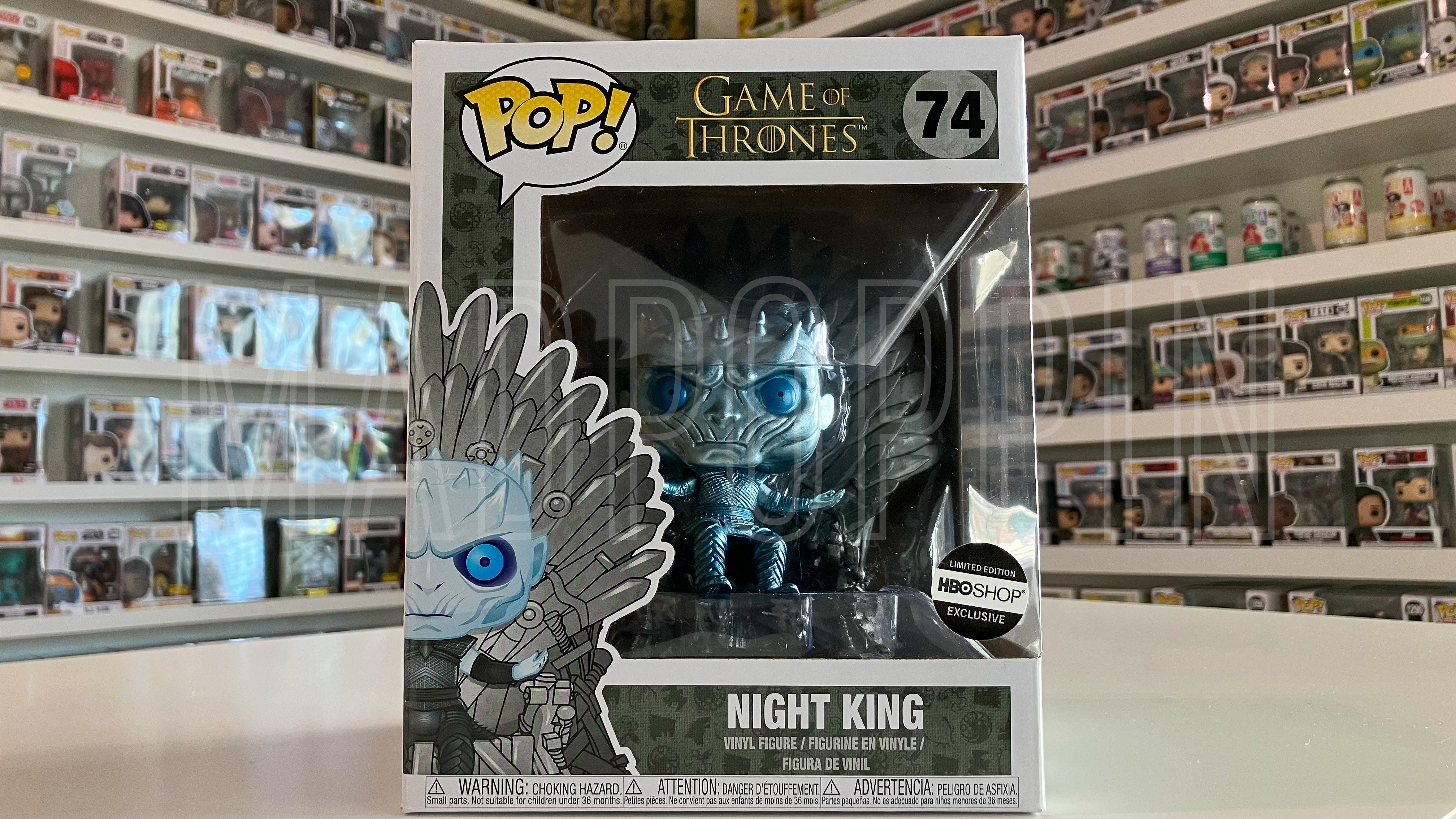 Funko POP! HBO Shop Game of Thrones Night King on Throne Metallic  Limited #74