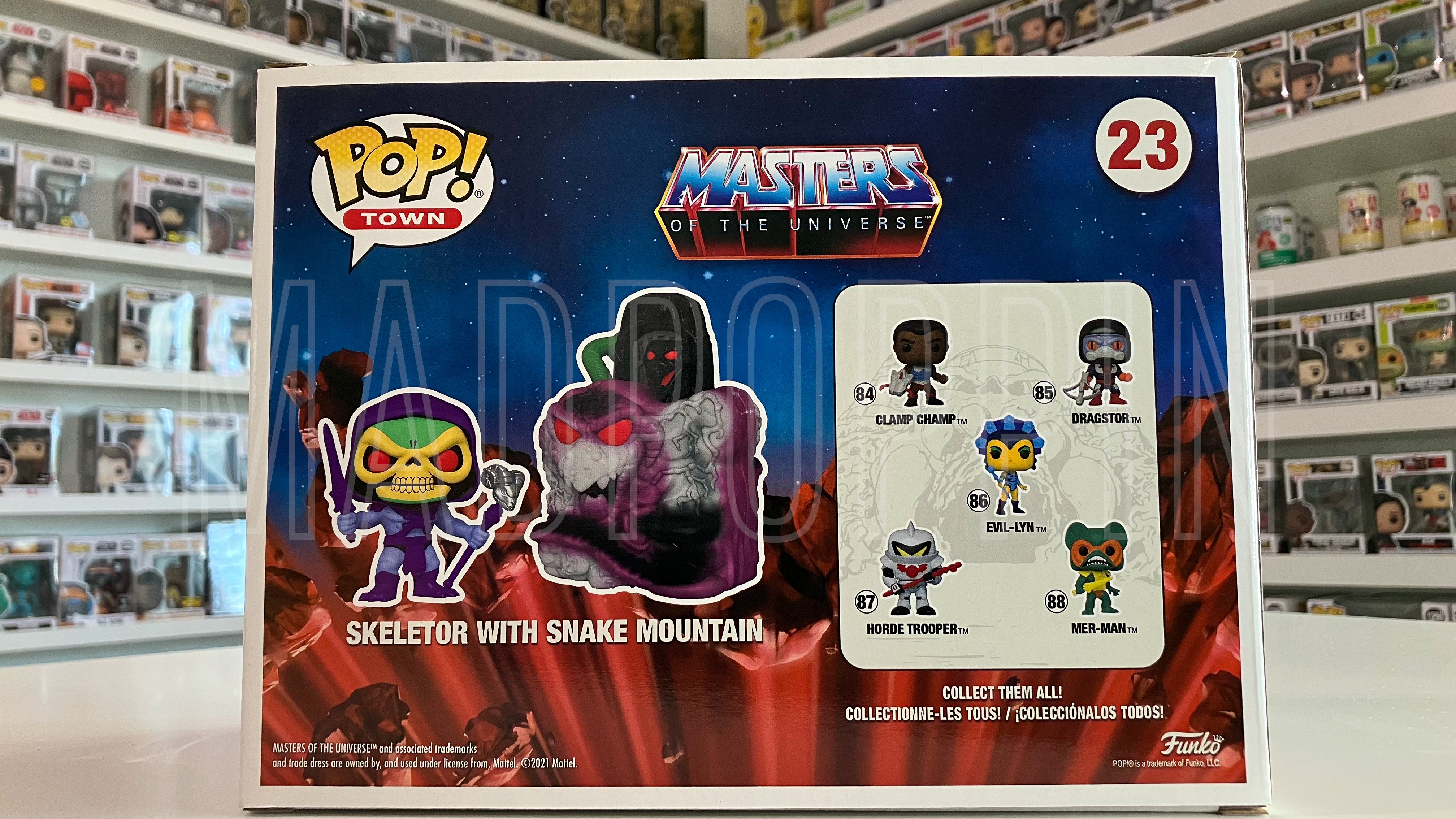 Funko POP! Town Masters of the Universe Skeletor with Snake Mountain #23