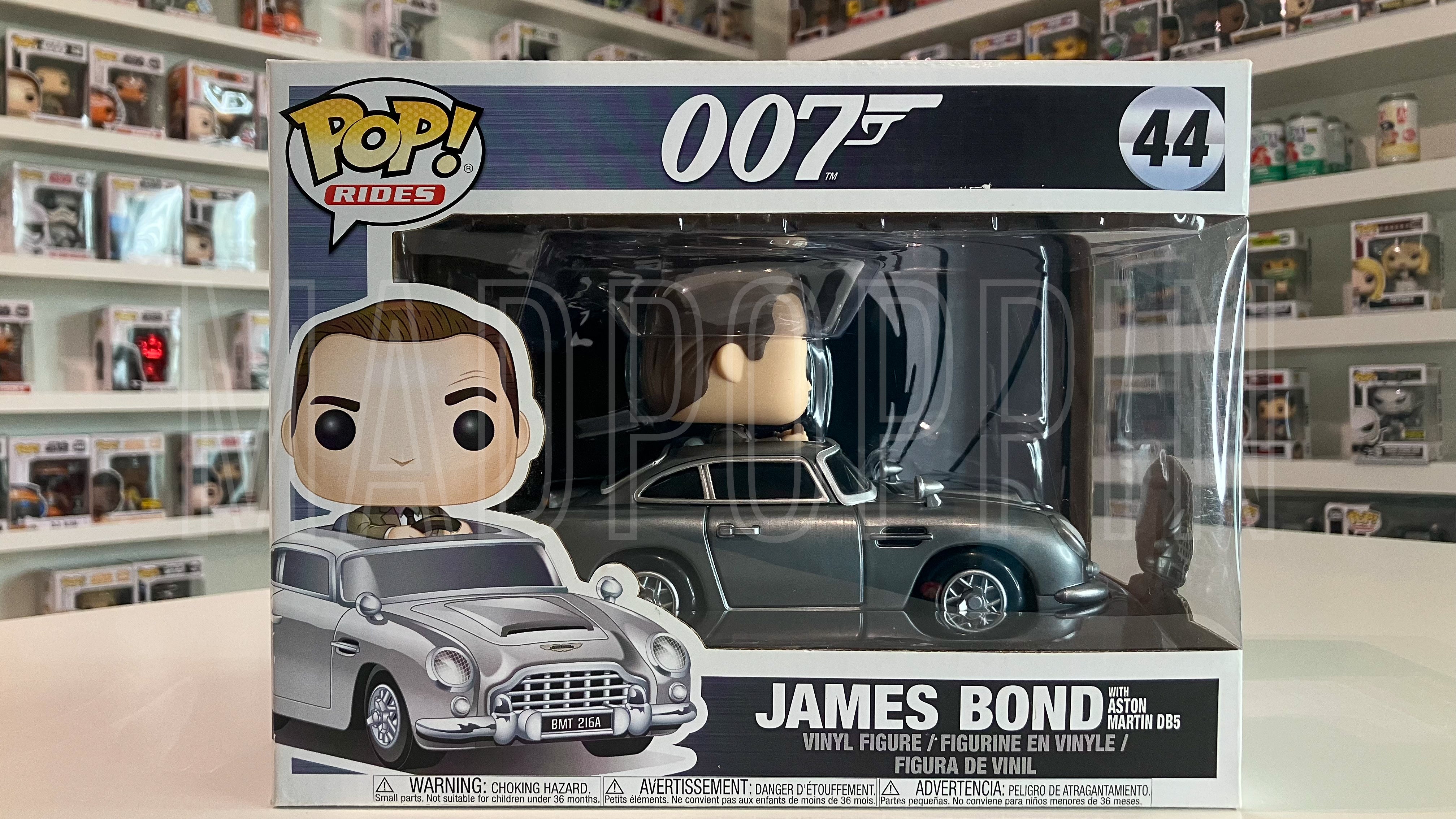 Funko POP! Rides Movie 007 James Bond w/ Aston Martin DB5 Vaulted #44