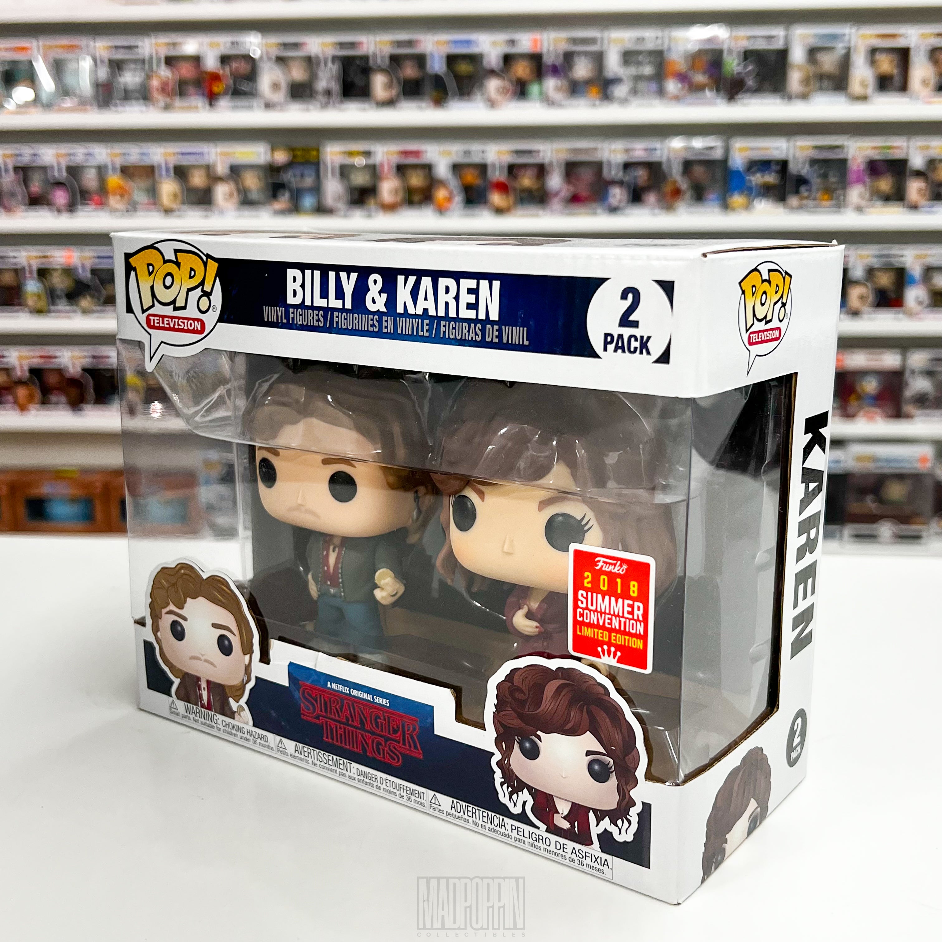 Funko Pop Television Stranger Things Billy Hargrove & Karen Wheeler 2 Pack
