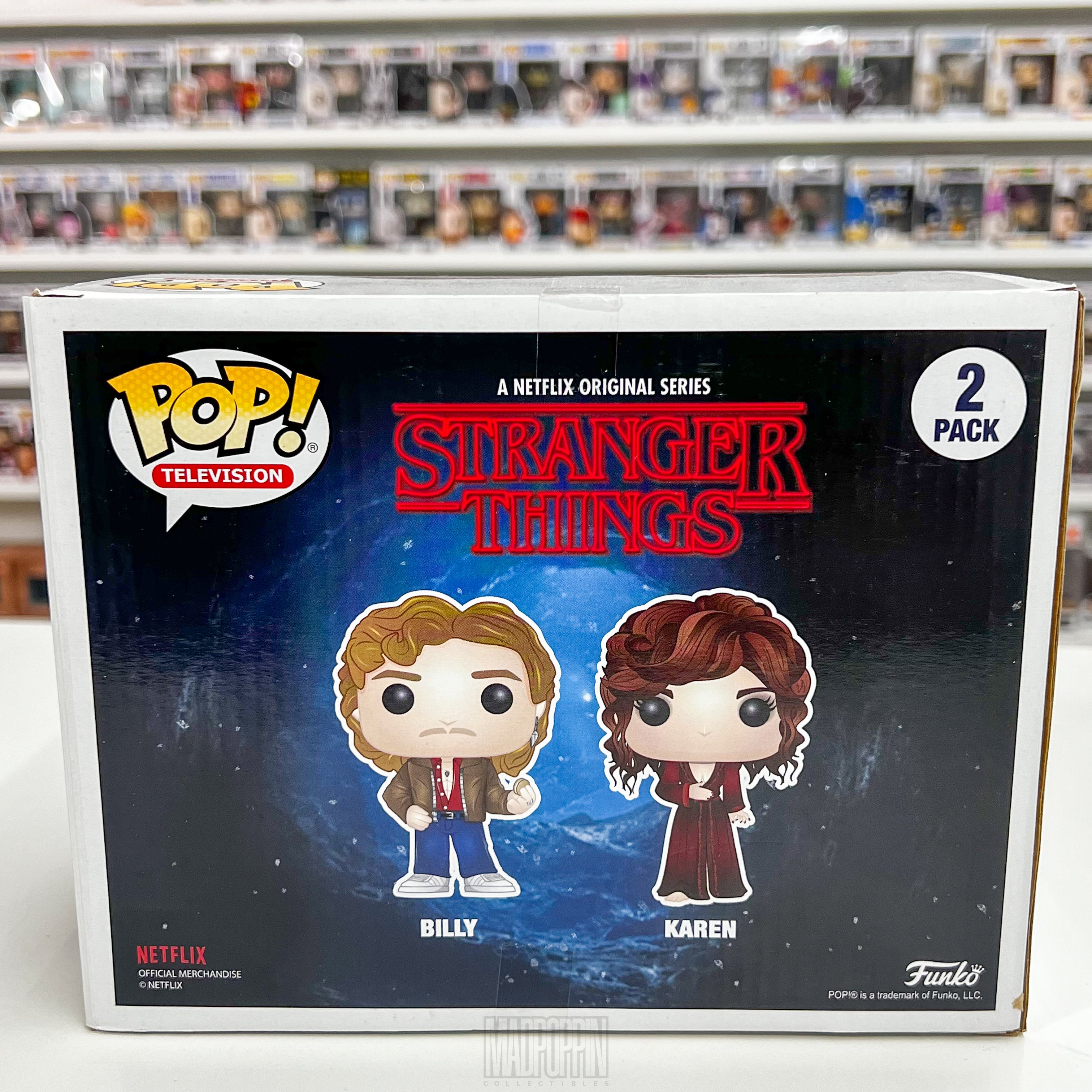 Funko Pop Television Stranger Things Billy Hargrove & Karen Wheeler 2 Pack