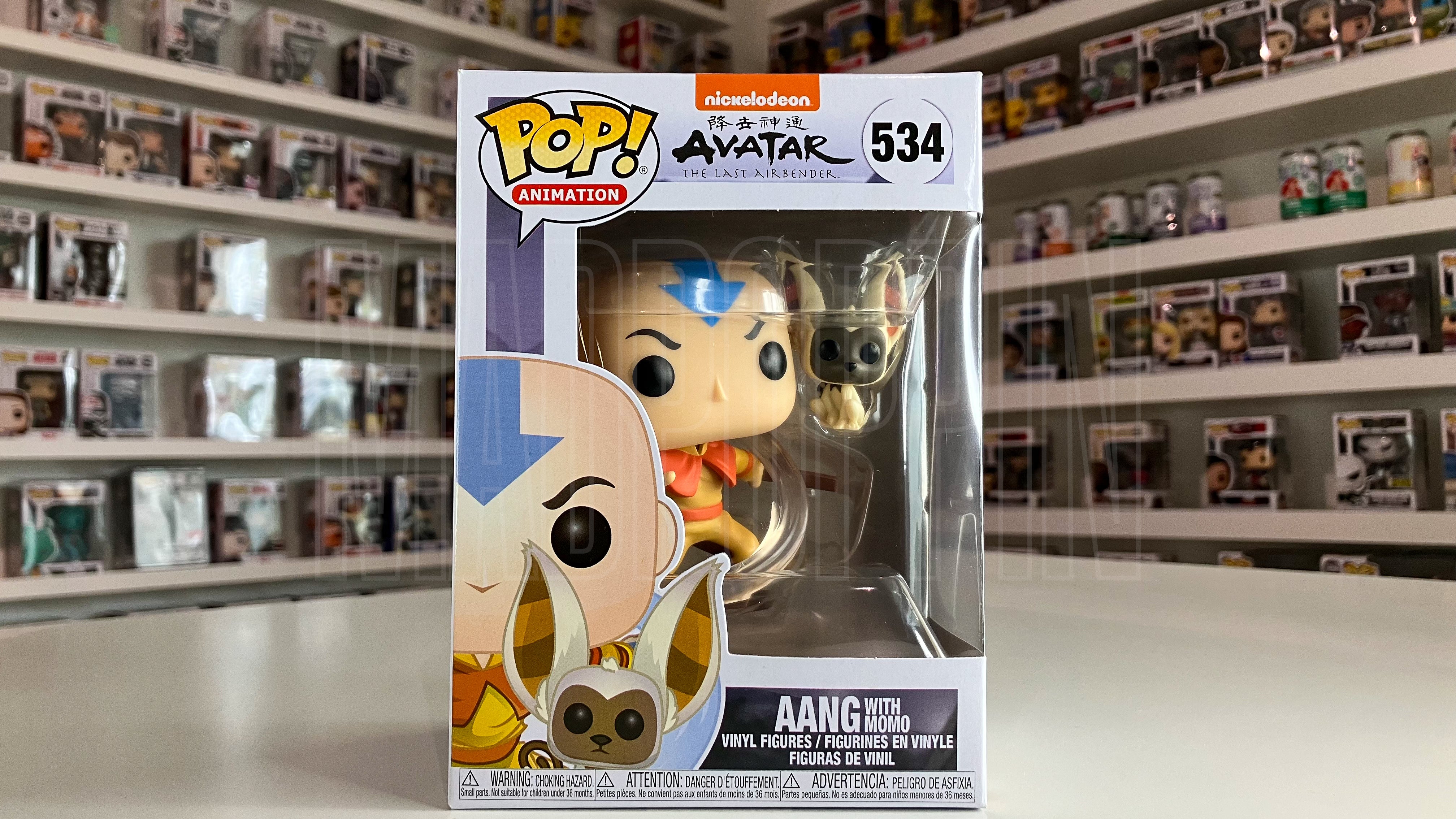 Funko Pop Anime Nickelodeon Avatar The Last Airbender Aang w/Momo 534