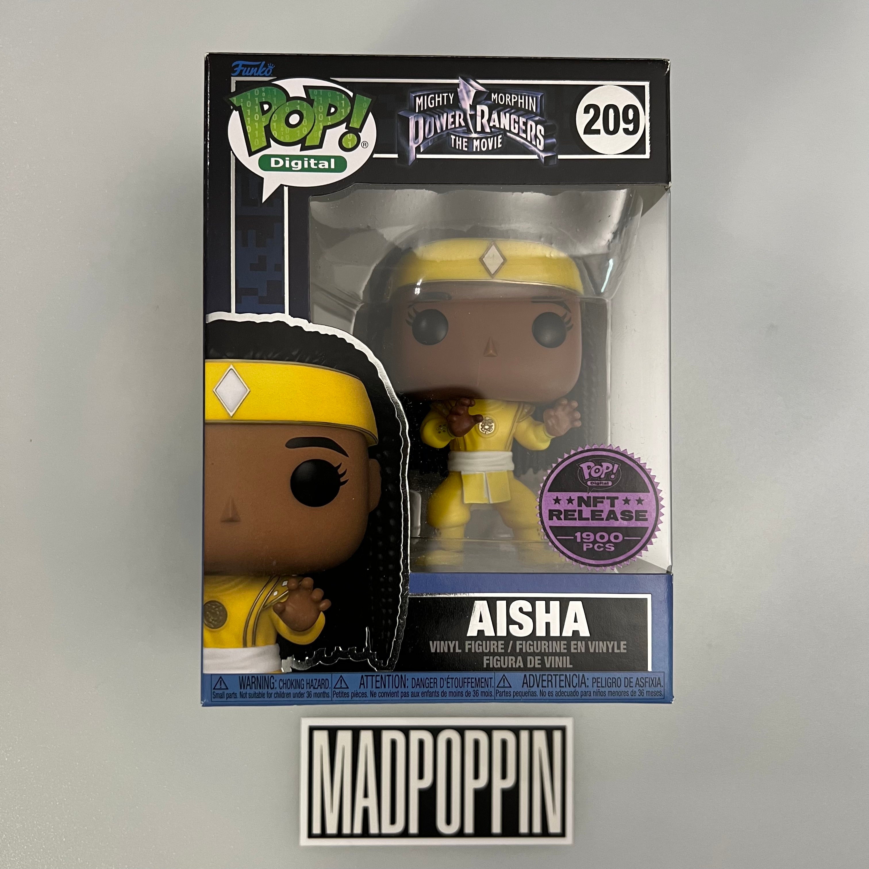 Funko Pop Digital Mighty Morphin Power Rangers The Movie Aisha (Ninjetti | NFT Legendary) 209