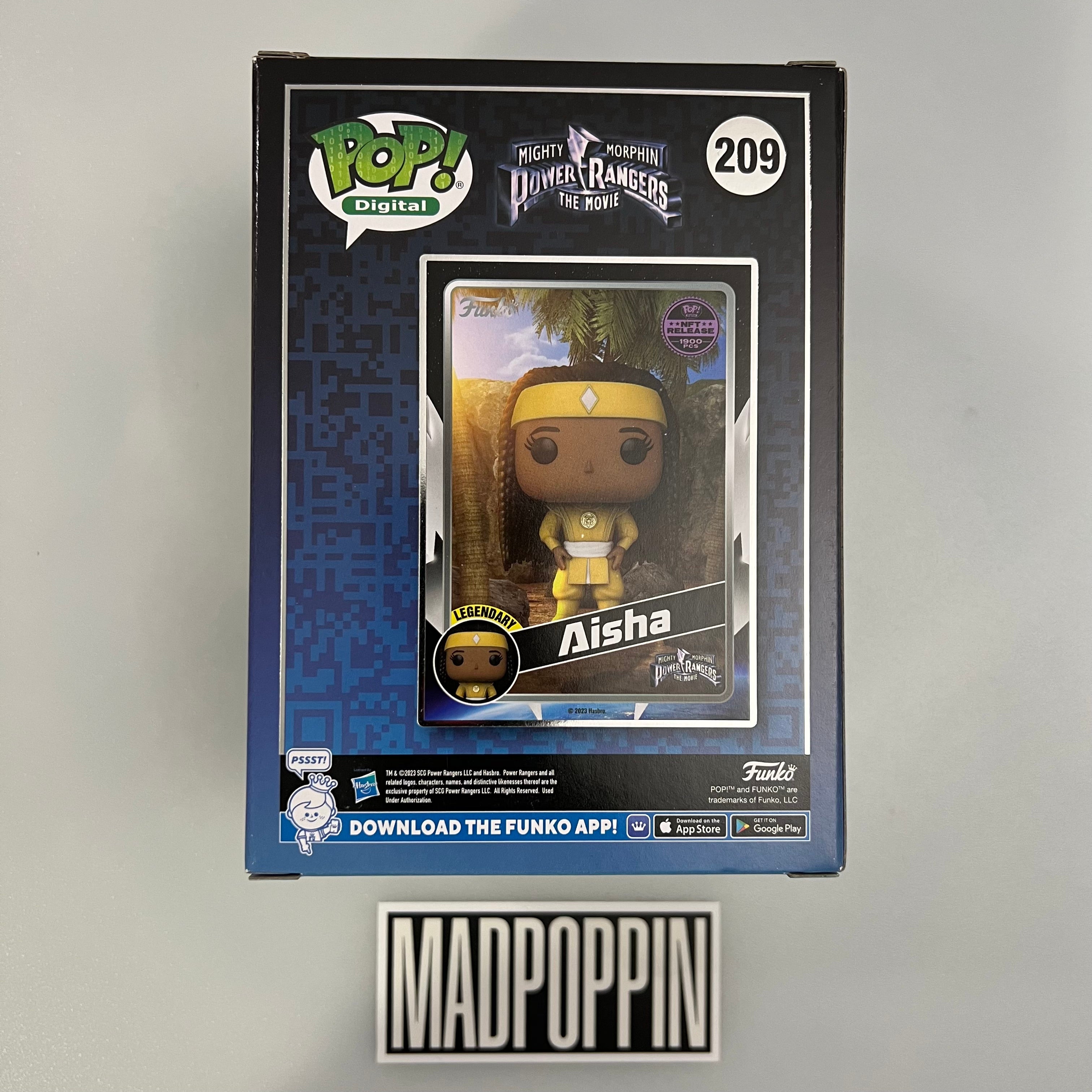 Funko Pop Digital Mighty Morphin Power Rangers The Movie Aisha (Ninjetti | NFT Legendary) 209