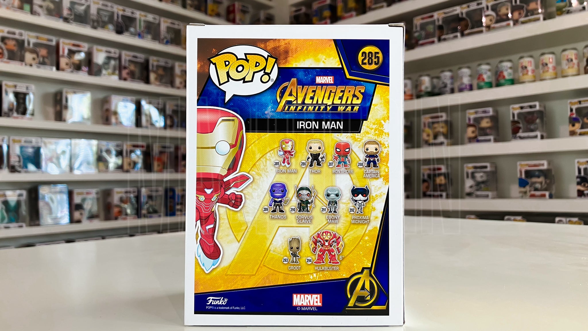 Funko Pop Marvel Avengers Infinity War Iron Man Red Chrome Target Exclusive 285