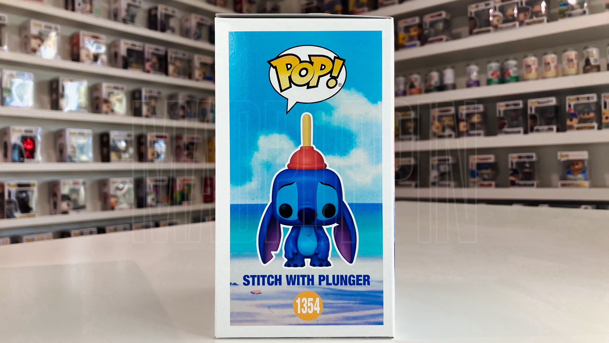 Funko Pop Disney Lilo & Stitch Stitch w/Plunger Entertainment Earth Exclusive 1354