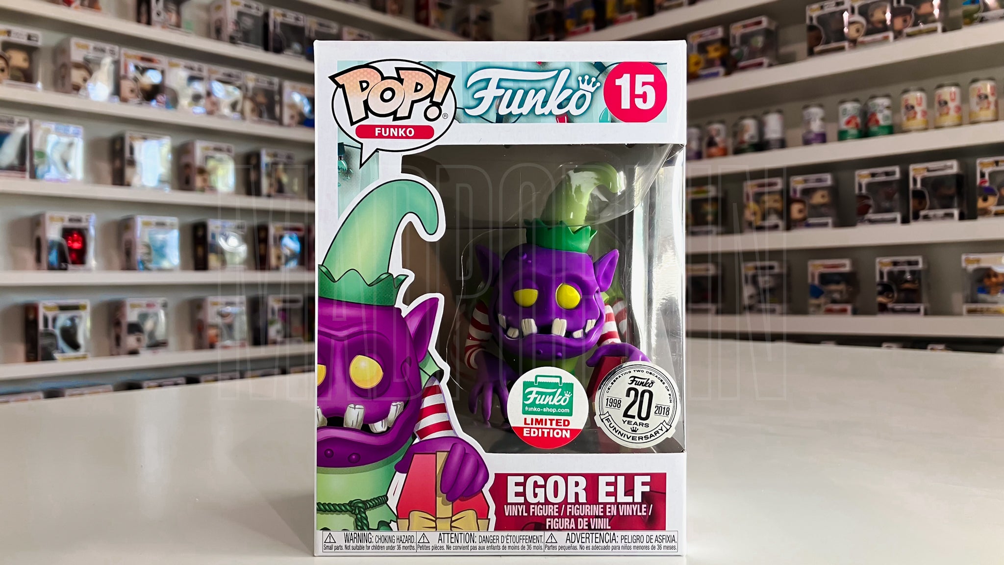 Funko Pop Egor Elf Funko-shop.com Limited Edition 20 Years Funniversary 15