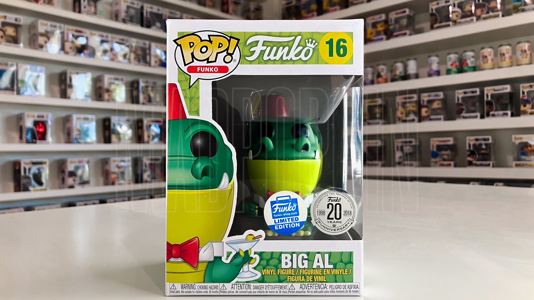 Funko Pop Big Al Funko-shop.com Limited Edition 20 Years Funniversary 16
