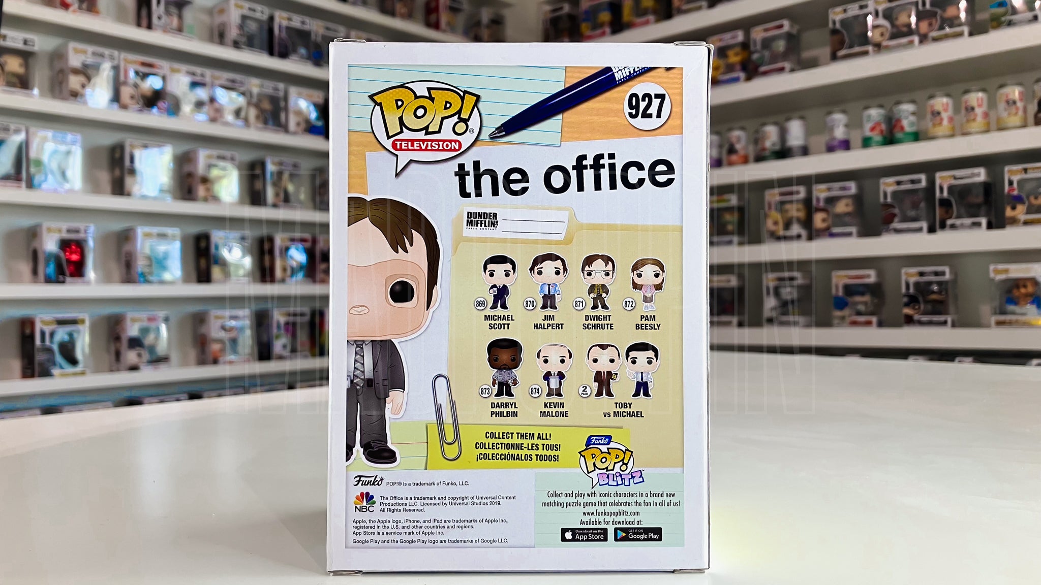 Funko Pop TV NBC The Office Dwight Schrute CPR Dummy Mask FYE Exclusive 927