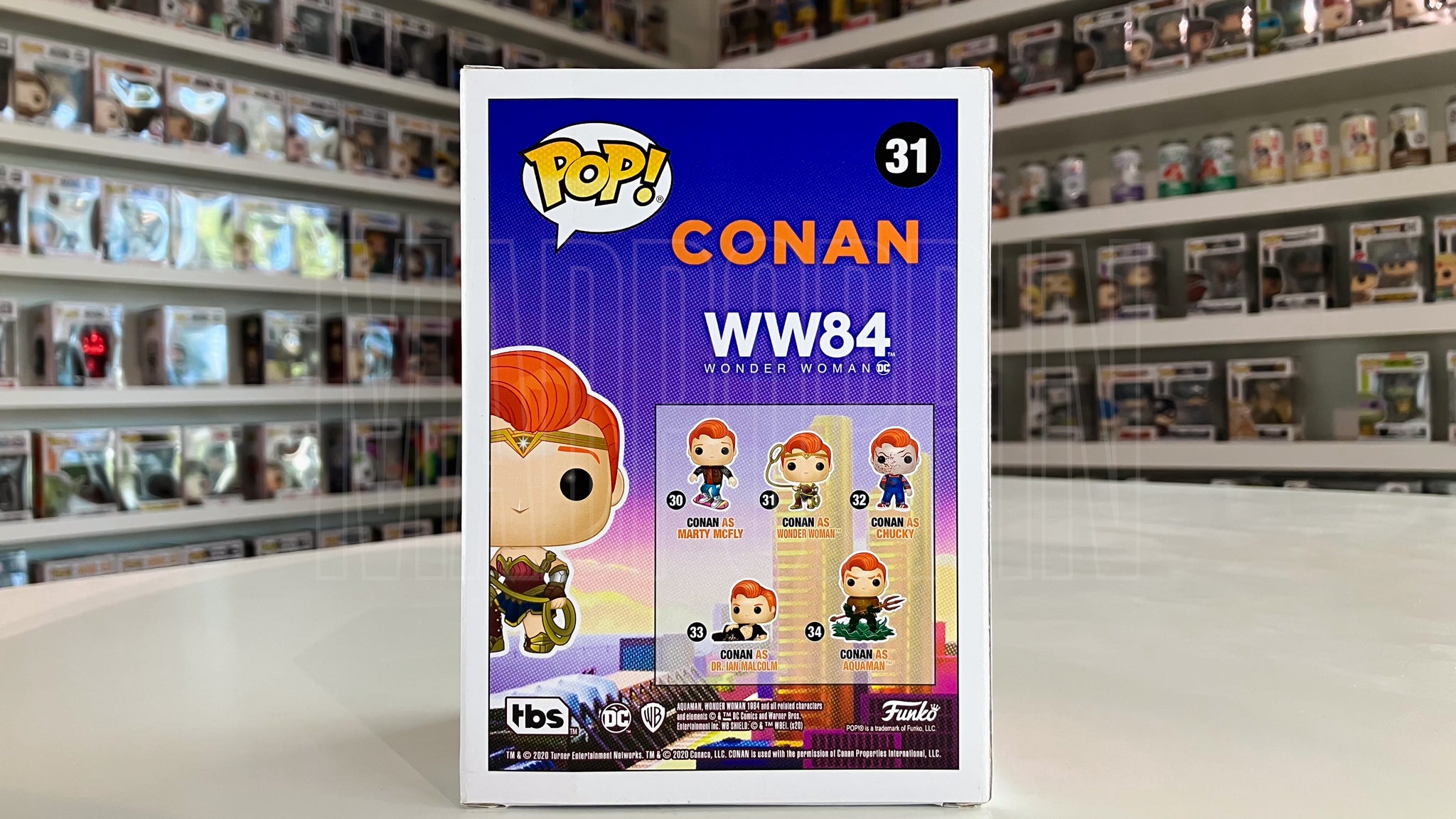 Funko Pop TV TBS DC Conan WW84 Conan as Wonder Woman Vaulted 31