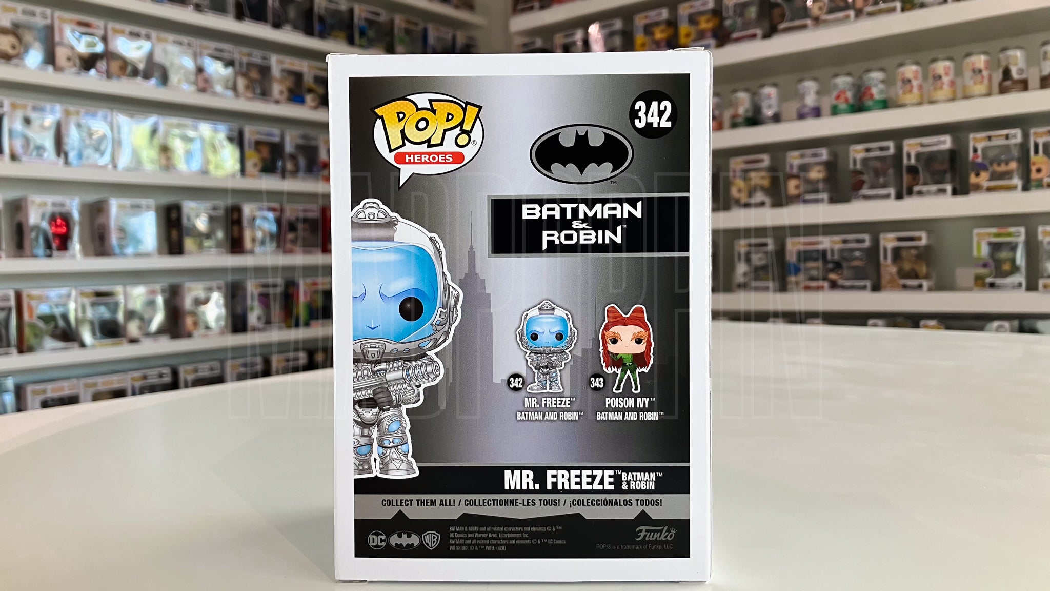 Funko Pop DC Warner Brothers Batman & Robin Mr Freeze San Diego Comic Con 342