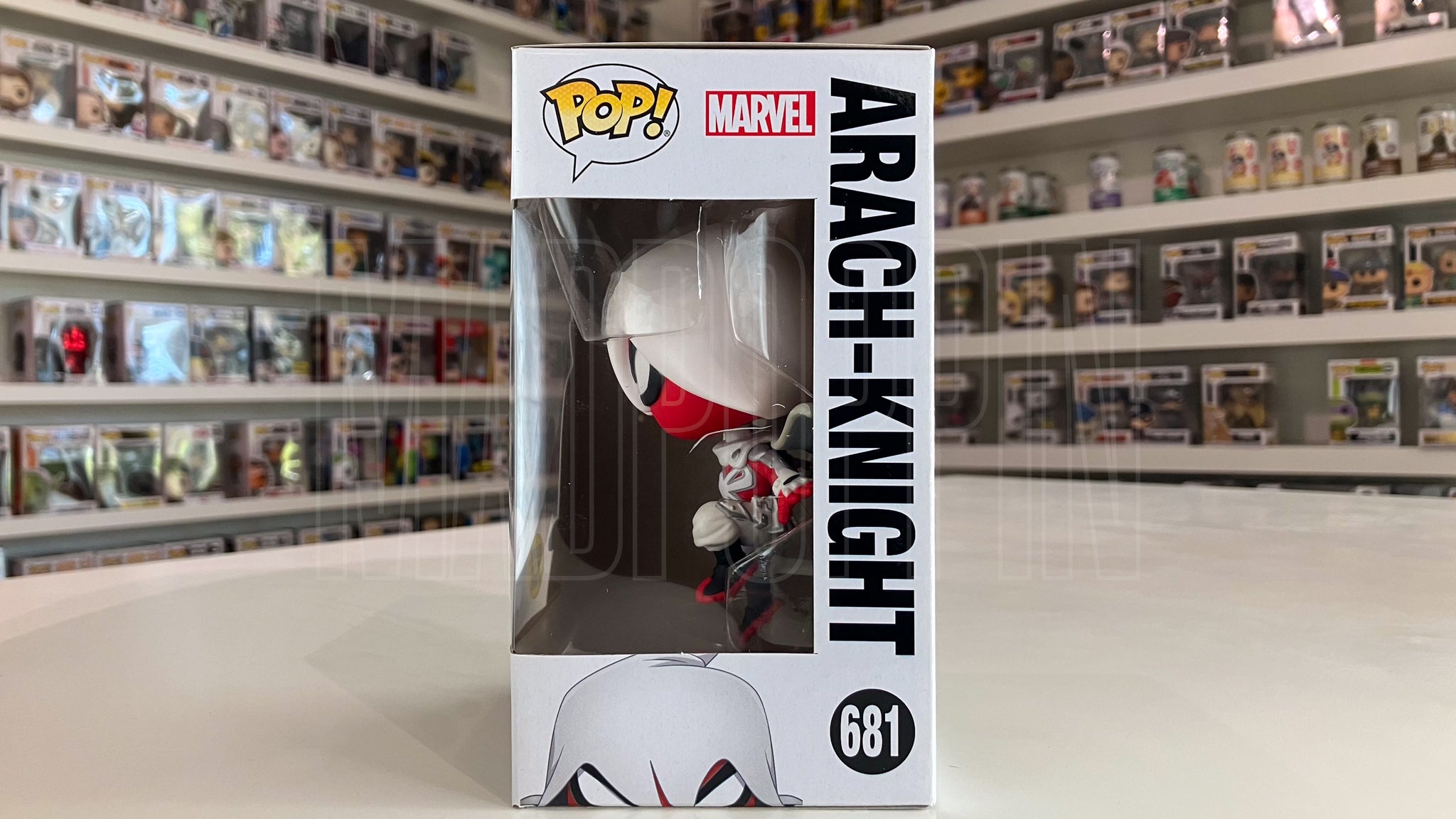 Funko Pop Marvel Infinity Warps Arach-Knight Glow Walgreens Exclusive 681