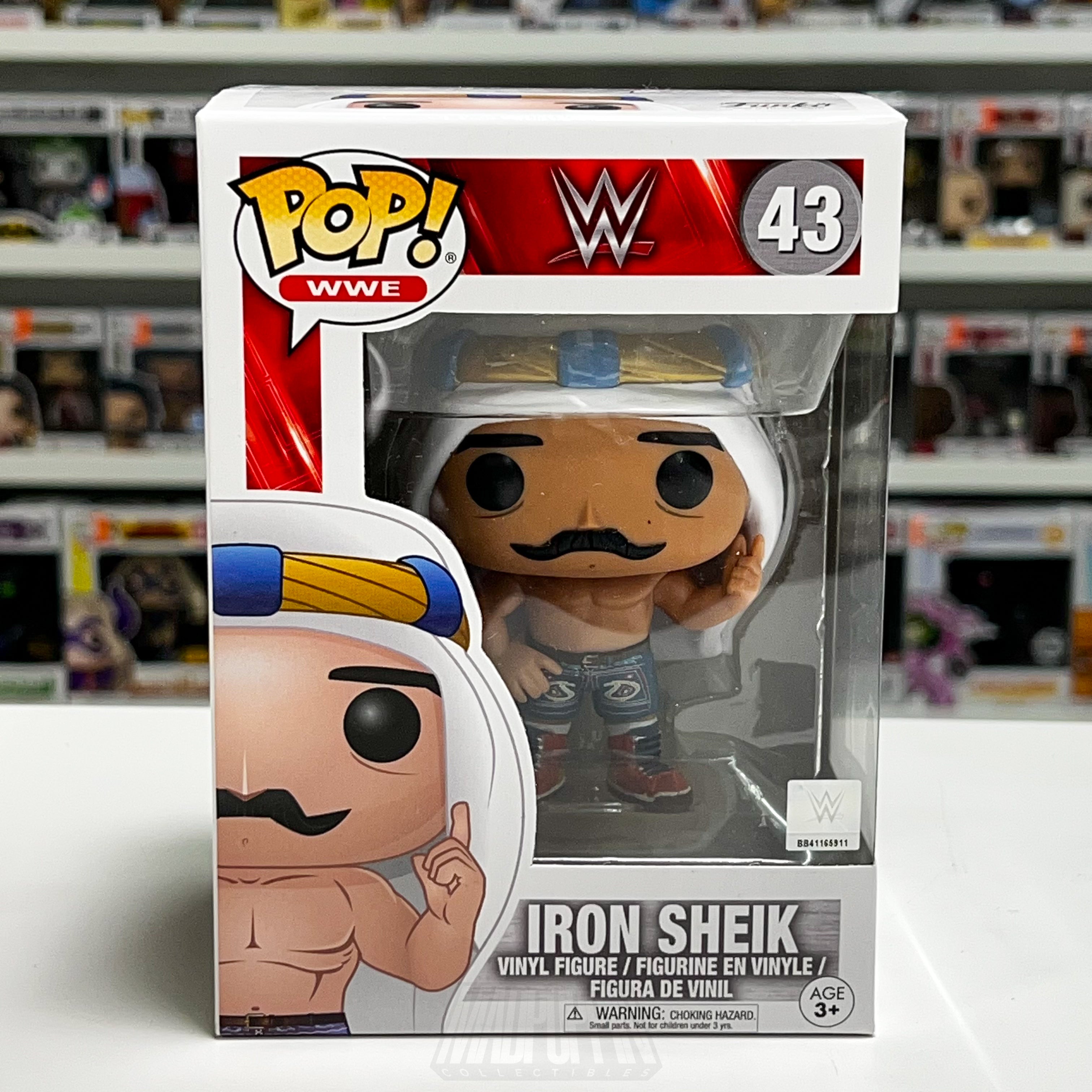 Funko Pop! WWE Iron Sheik #43 Vinyl Figure New In Box Wrestling Collectible Toy