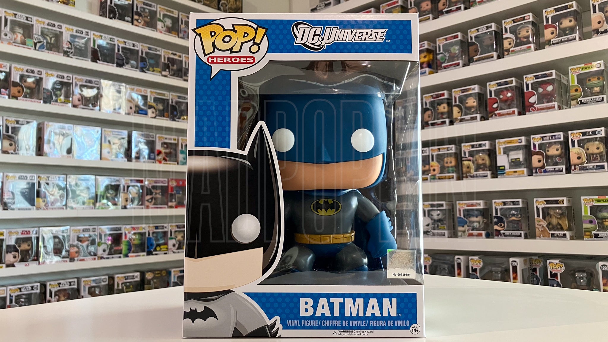 Funko Pop Heroes DC Universe Batman Blue Giant 9 Inch Chase PopLife Sticker