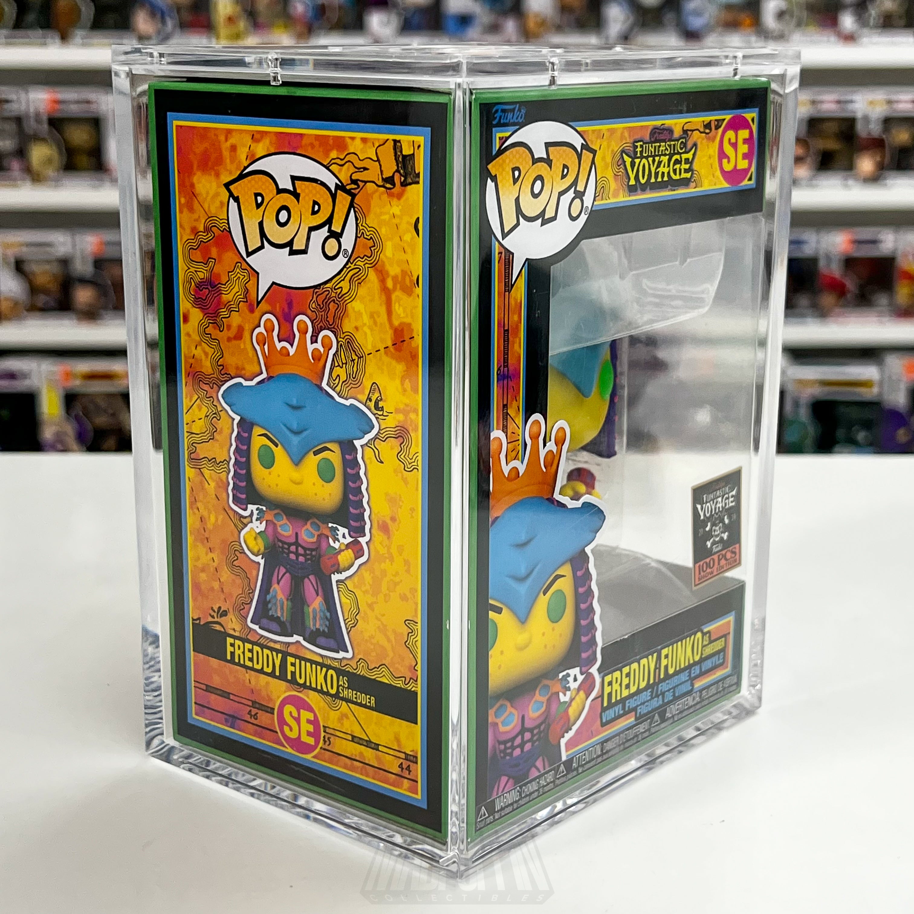 Funko Pop Fundays Funtastic Voyage Freddy as Shredder Blacklight 100 PCS TMNT