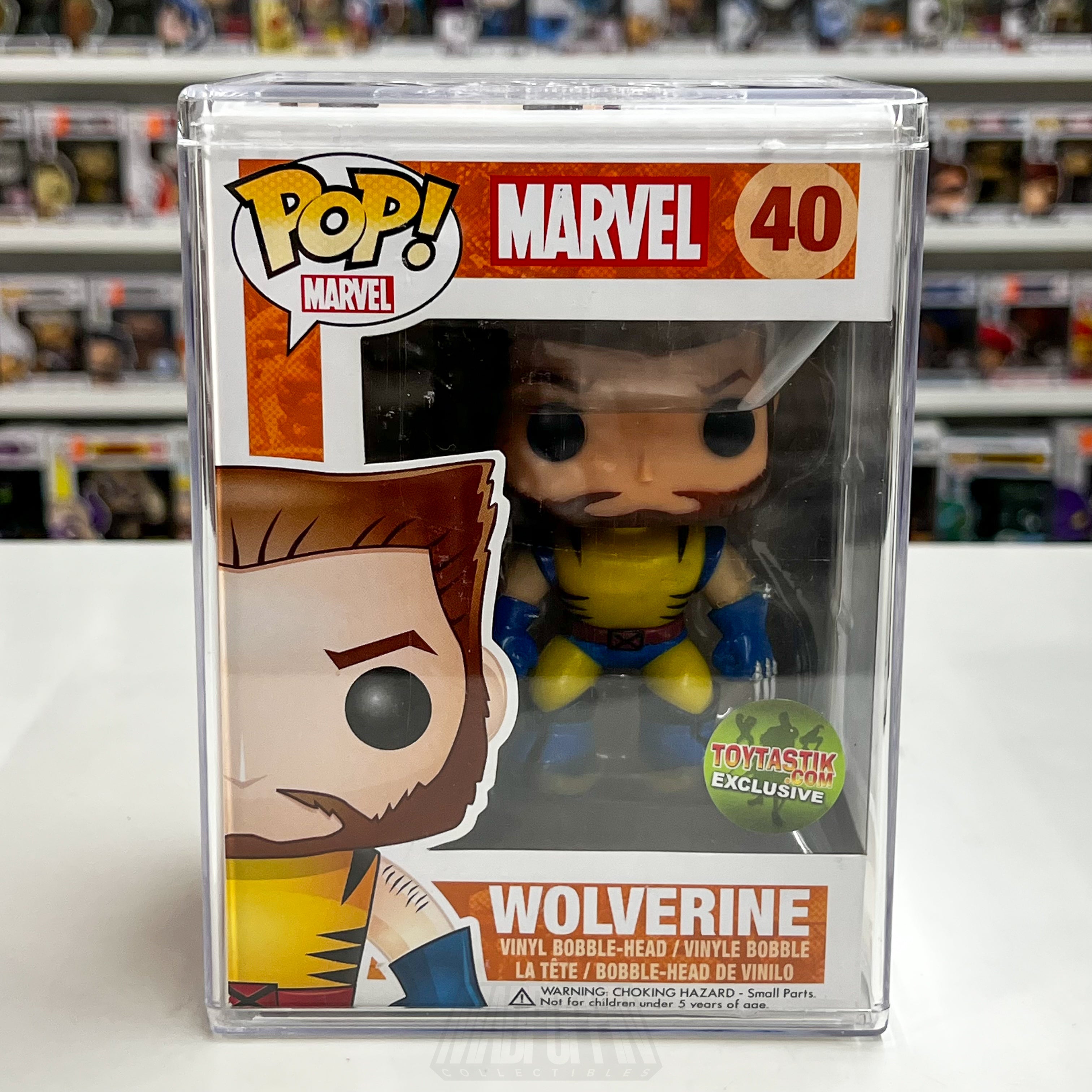 Funko Pop Marvel Wolverine Unmasked 40 Toytastik VAULTED Vinyl Armor SUPER RARE