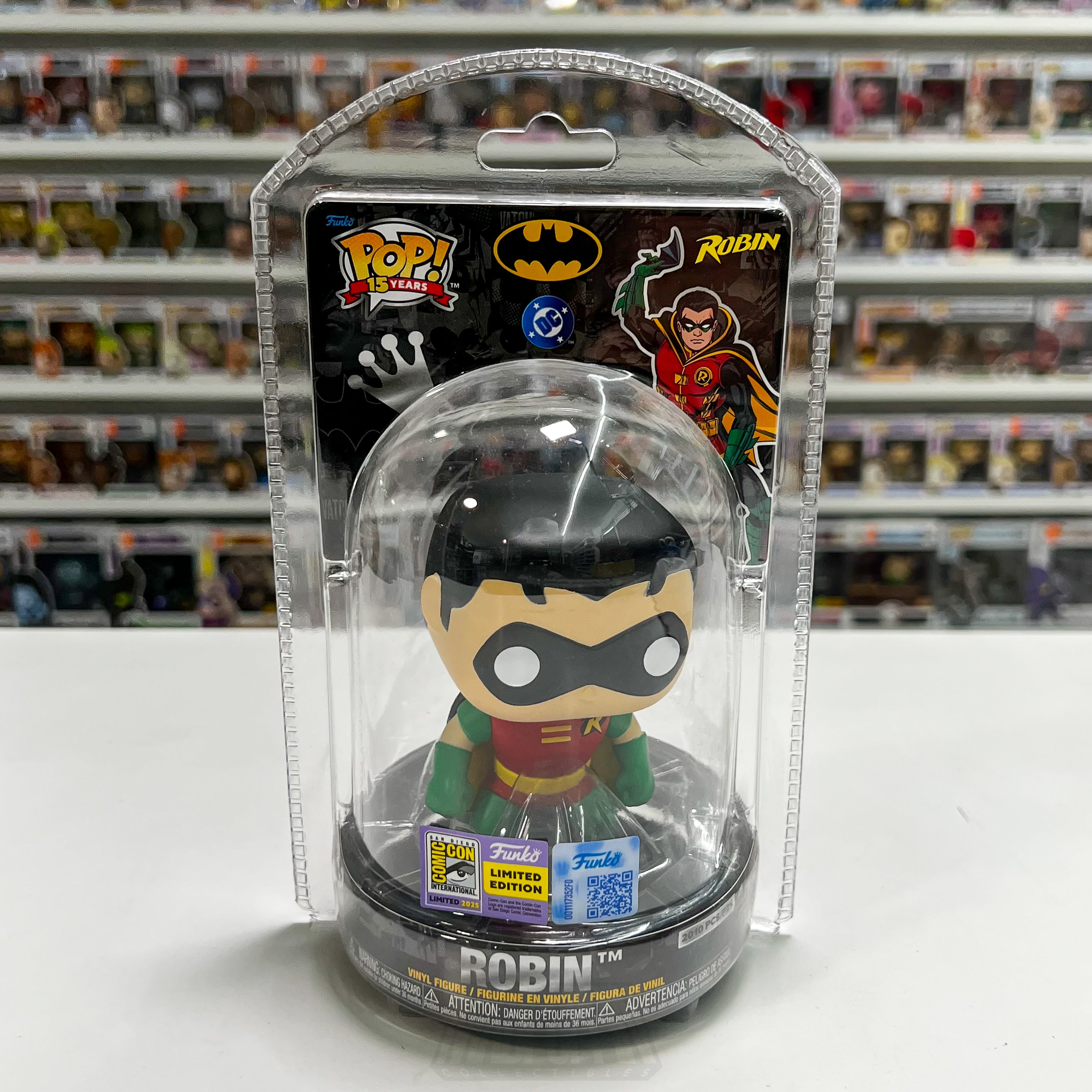 Funko Pop DC Heroes Robin Clamshell SDCC 2025 Exclusive LE 2010 Pcs Boy Wonder