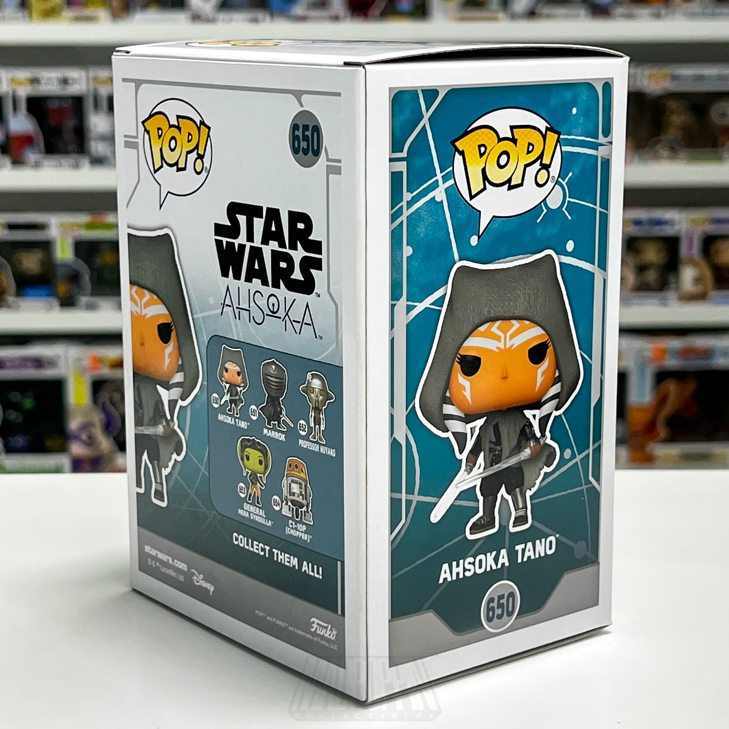 Funko Pop Star Wars Ahsoka Tano 650 Signed Ashley Eckstein Rosario Dawson COA